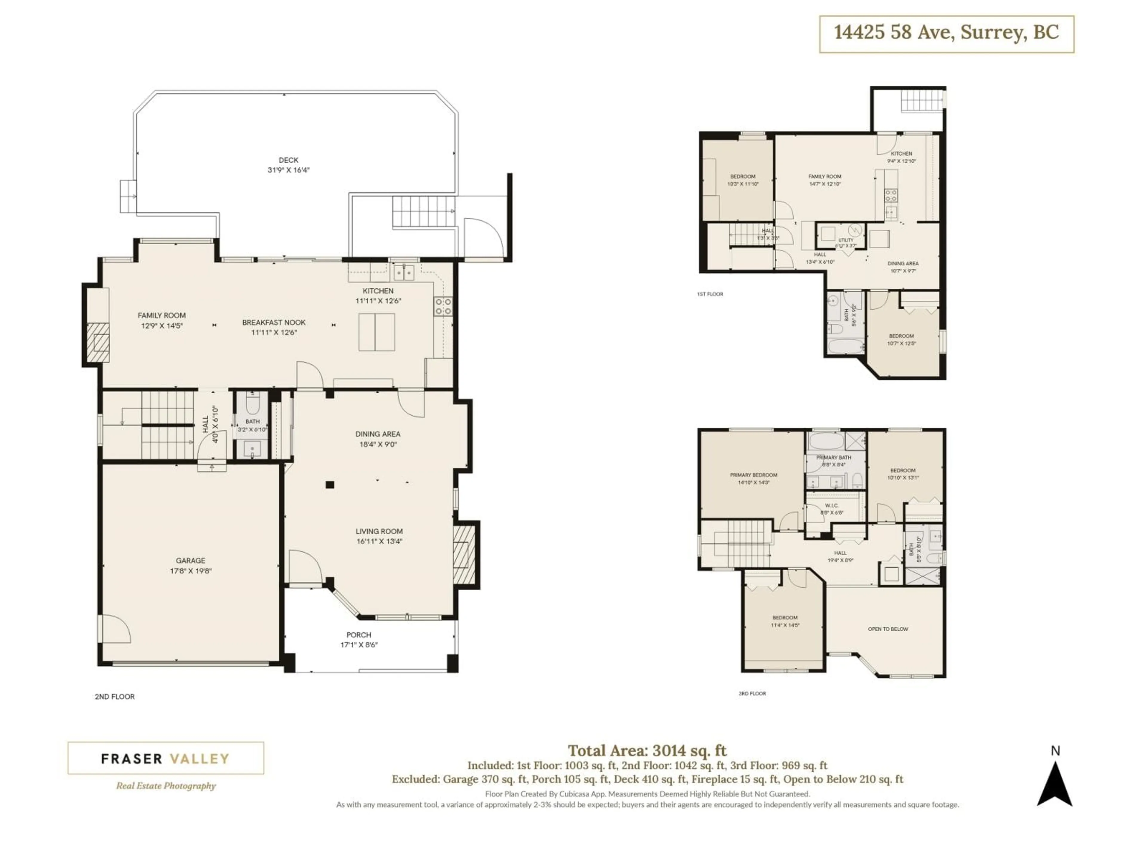 Floor plan for 14425 58TH AVENUE, Surrey British Columbia V3S1Y3