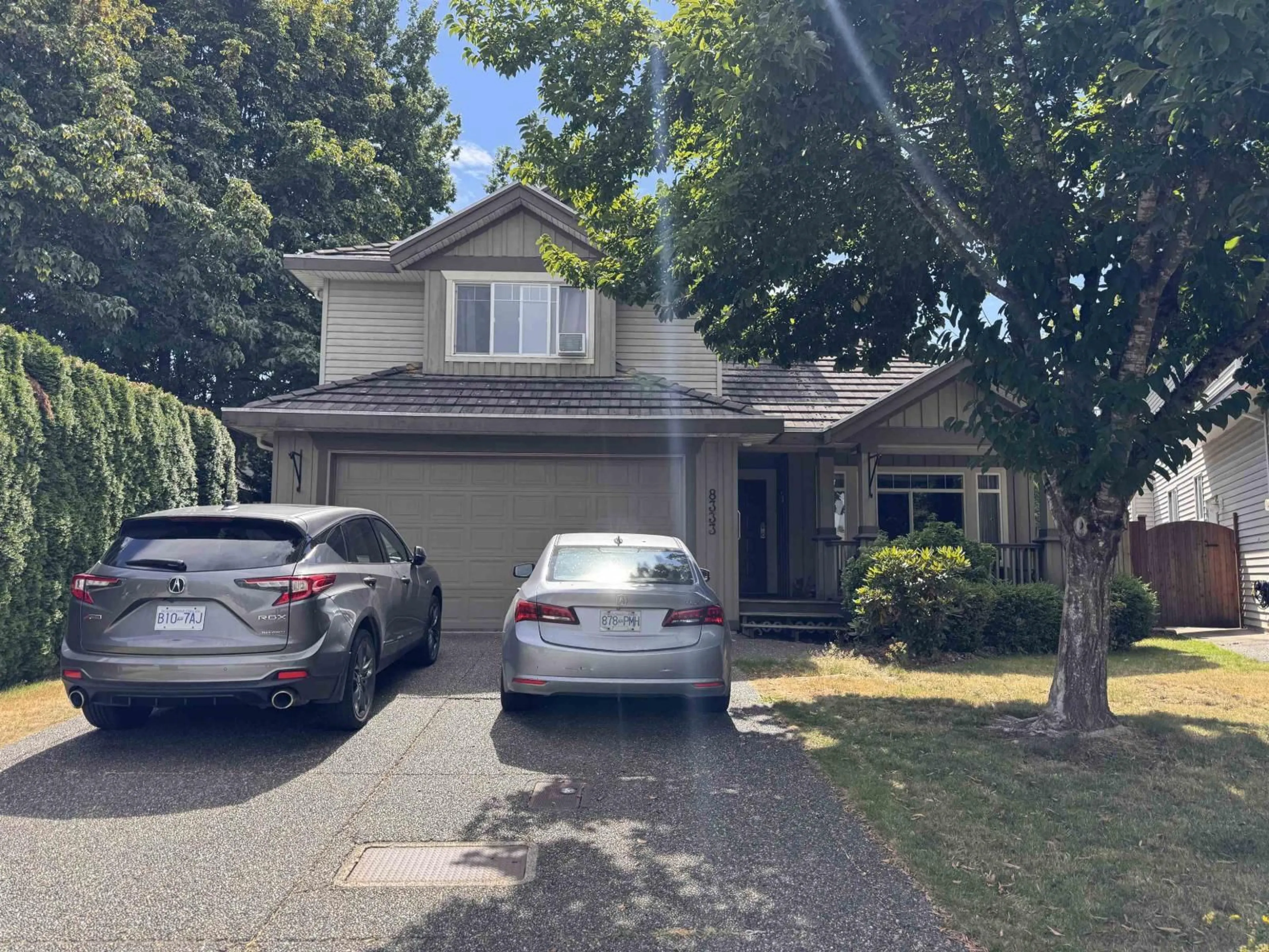 Home with vinyl exterior material, street for 8333 167A STREET, Surrey British Columbia V4N5E7