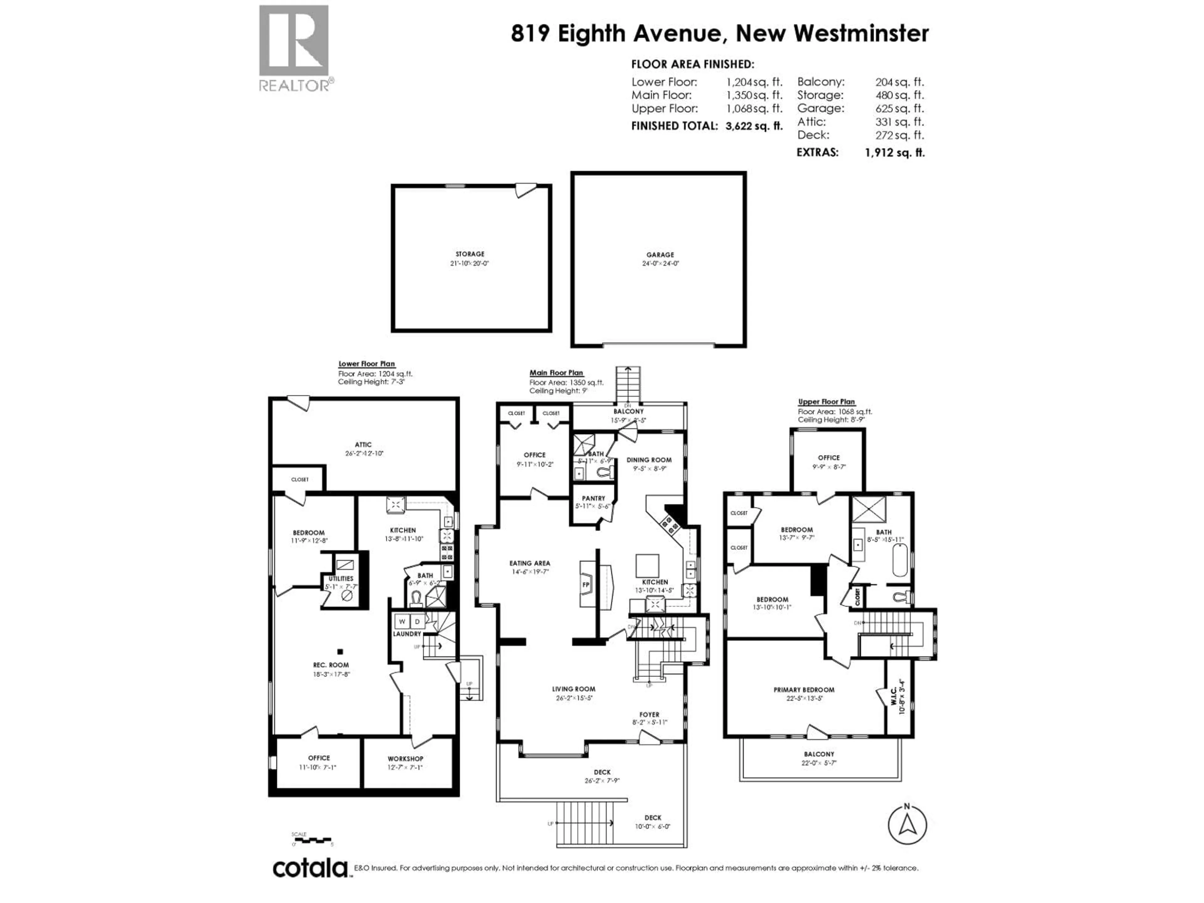 Floor plan for 819 EIGHTH AVENUE, New Westminster British Columbia V3M2R4