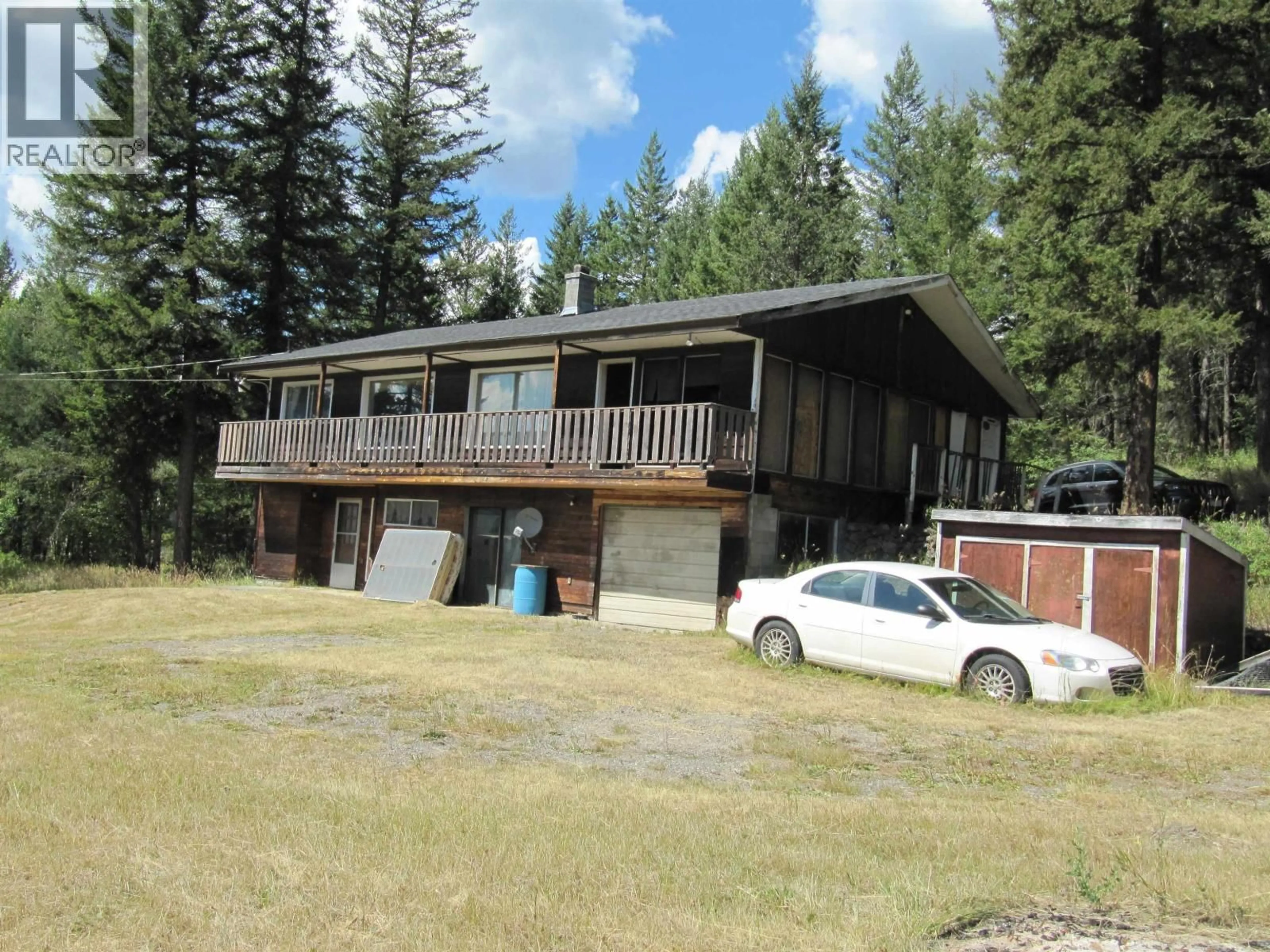 A pic from outside/outdoor area/front of a property/back of a property/a pic from drone, unknown for 4333 RAINBOW DRIVE, Canim Lake British Columbia V0K1J0