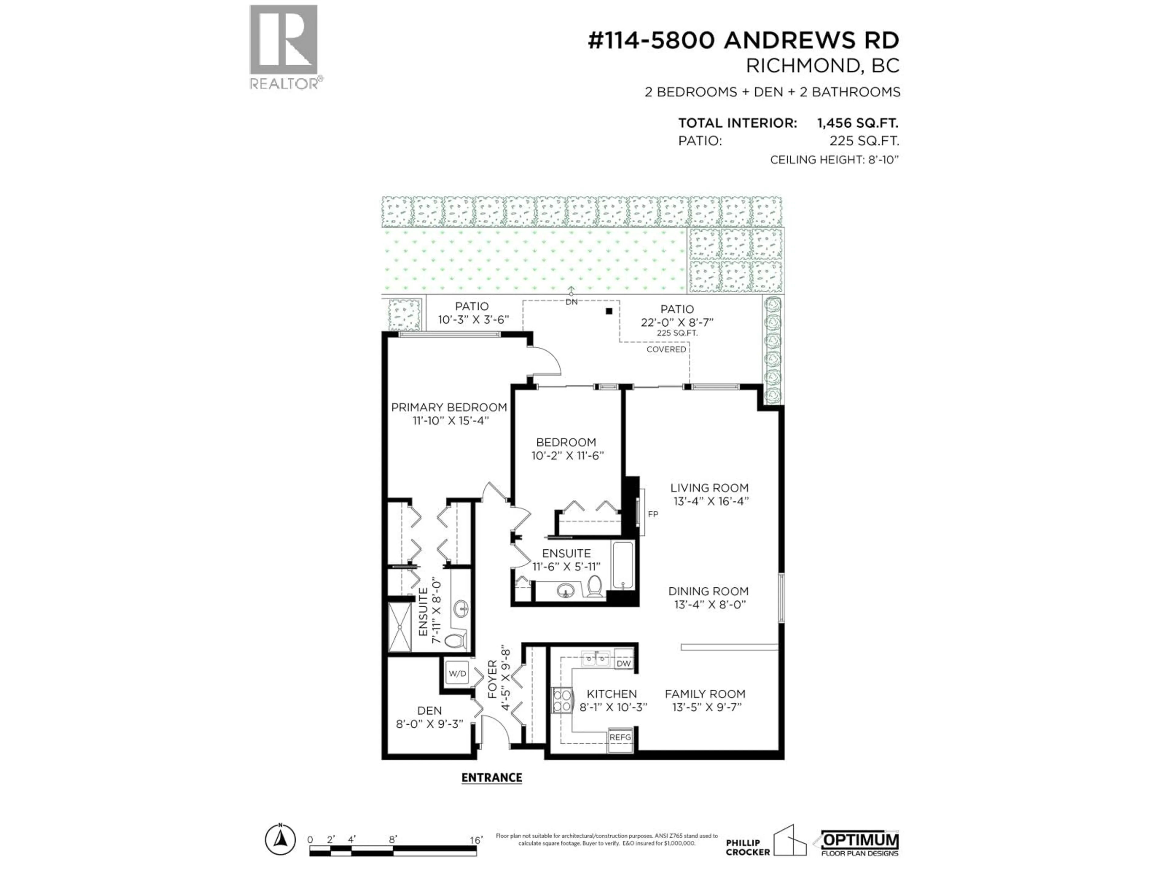 Floor plan for 114 - 5800 ANDREWS ROAD, Richmond British Columbia V7E6M2