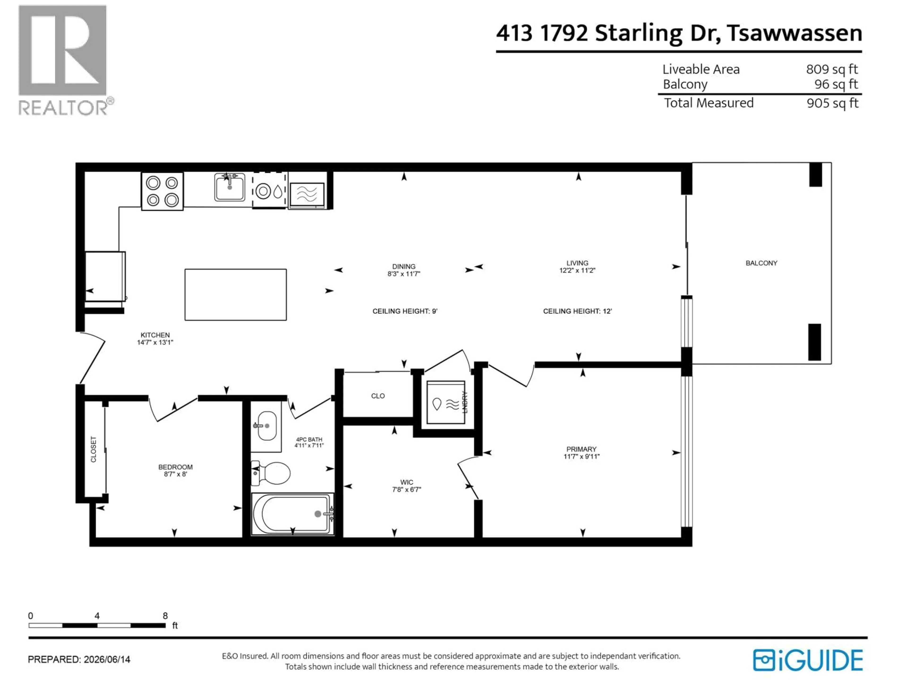 Floor plan for 413 - 1792 STARLING DRIVE, Tsawwassen British Columbia V4M0E4