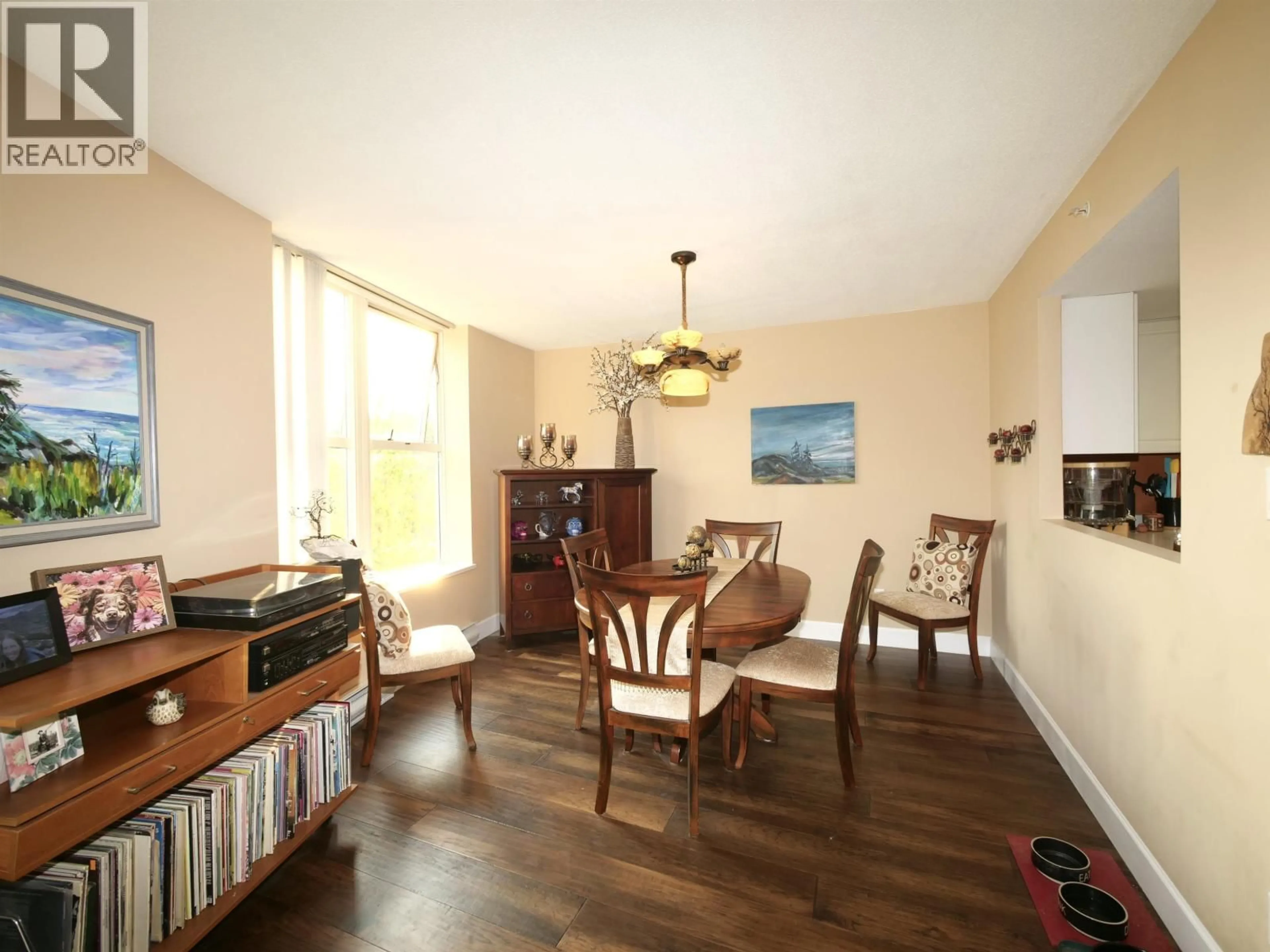 Dining room, wood/laminate floor for 505 - 200 NEWPORT DRIVE, Port Moody British Columbia V3H5B7