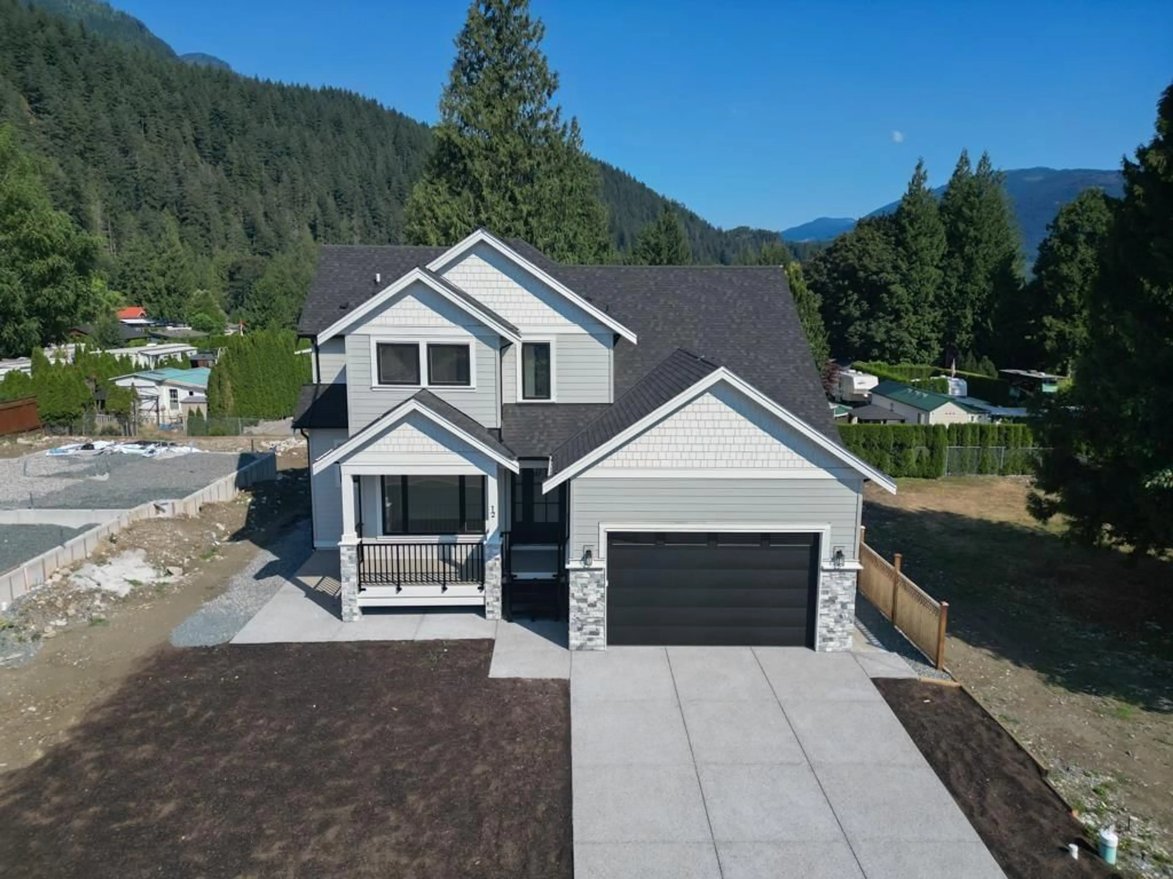 A pic from outside/outdoor area/front of a property/back of a property/a pic from drone, mountain view for 12 - 14550 MORRIS VALLEY ROAD, Mission British Columbia V0M1A1