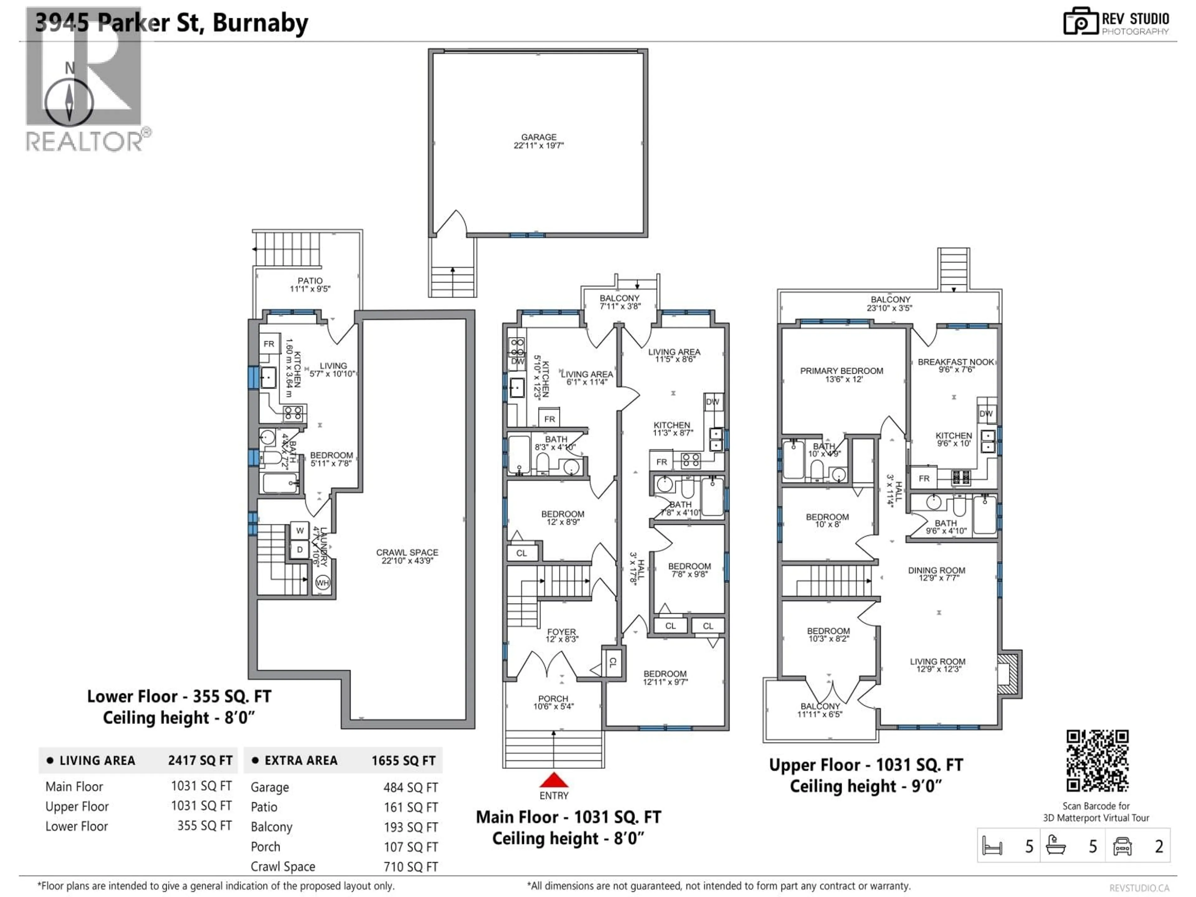 Floor plan for 3945 PARKER STREET, Burnaby British Columbia V5C3B7