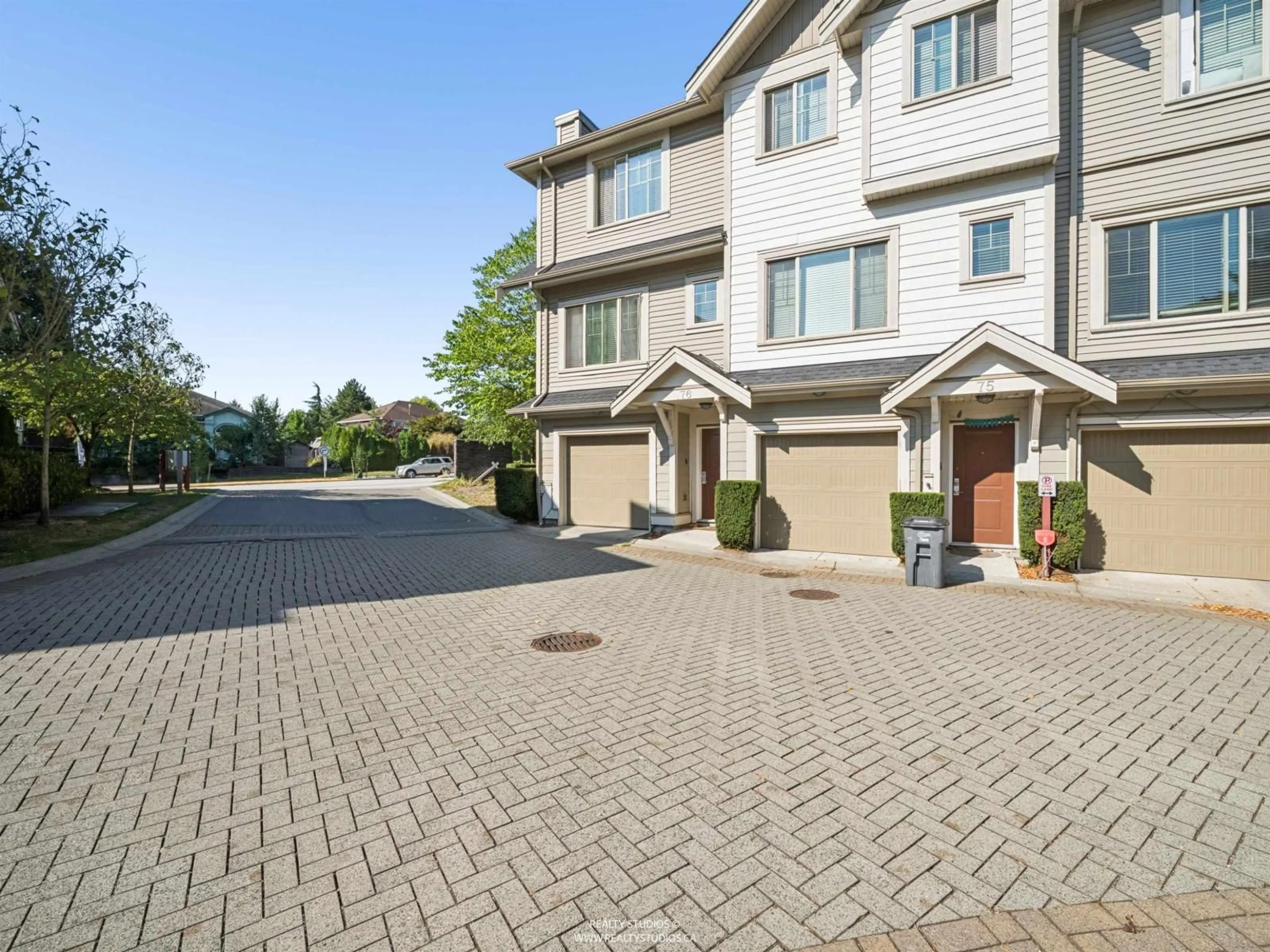 A pic from outside/outdoor area/front of a property/back of a property/a pic from drone, street for 76 - 19097 64 AVENUE, Surrey British Columbia V3S6X5