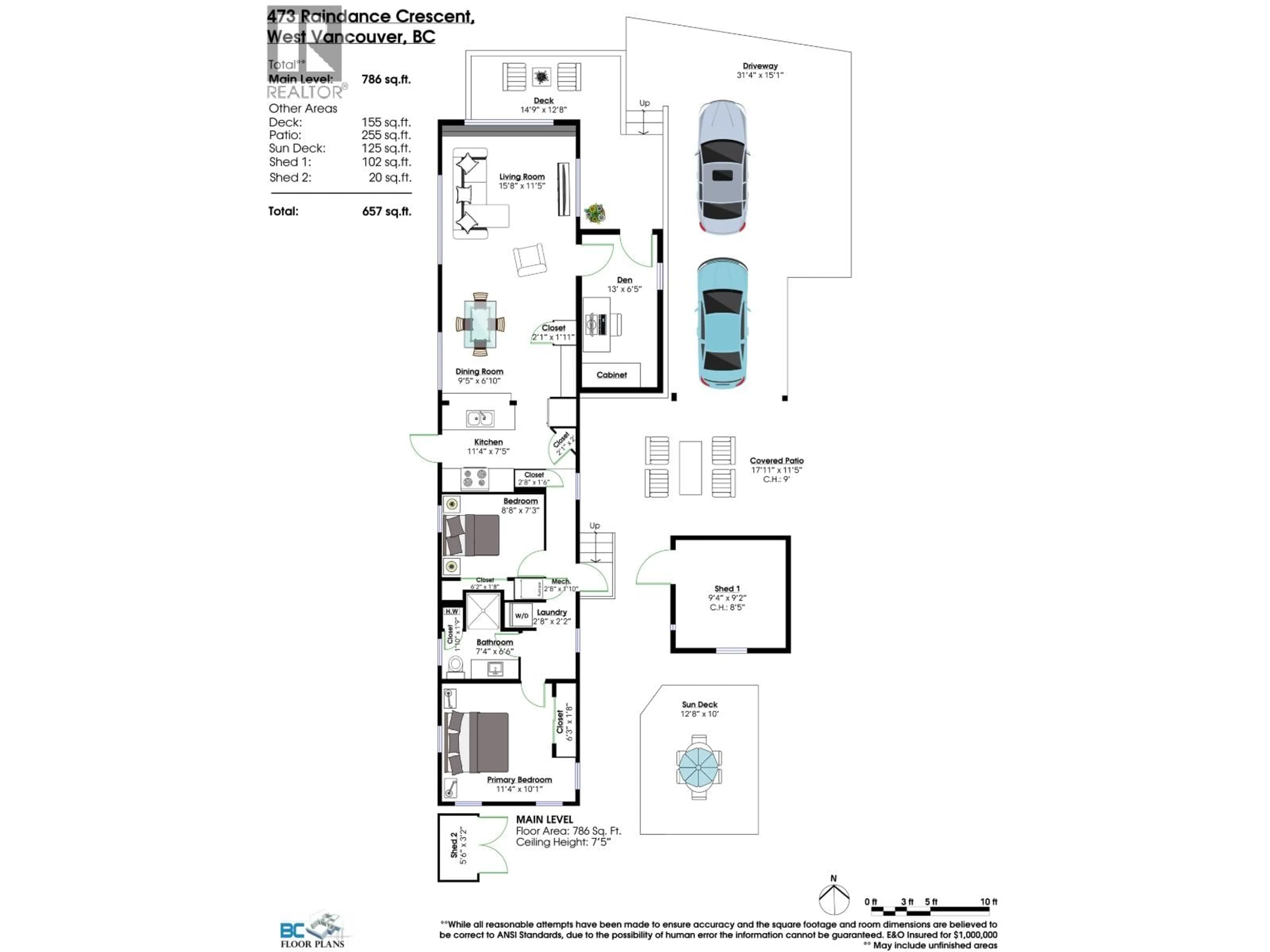 Floor plan for 473 RAINDANCE CRESCENT, West Vancouver British Columbia V7P1C3