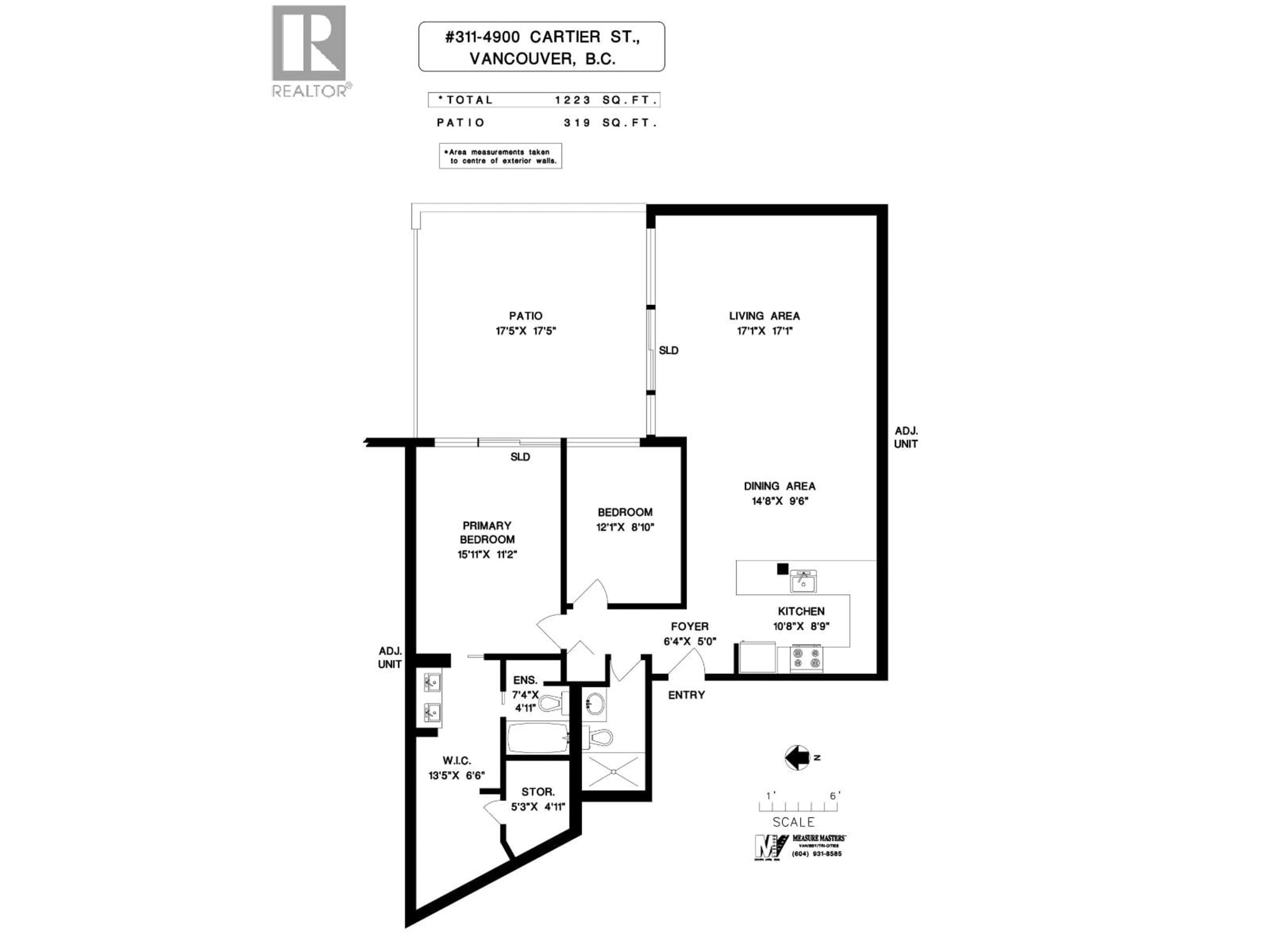 Floor plan for 311 - 4900 CARTIER STREET, Vancouver British Columbia V6M4H2