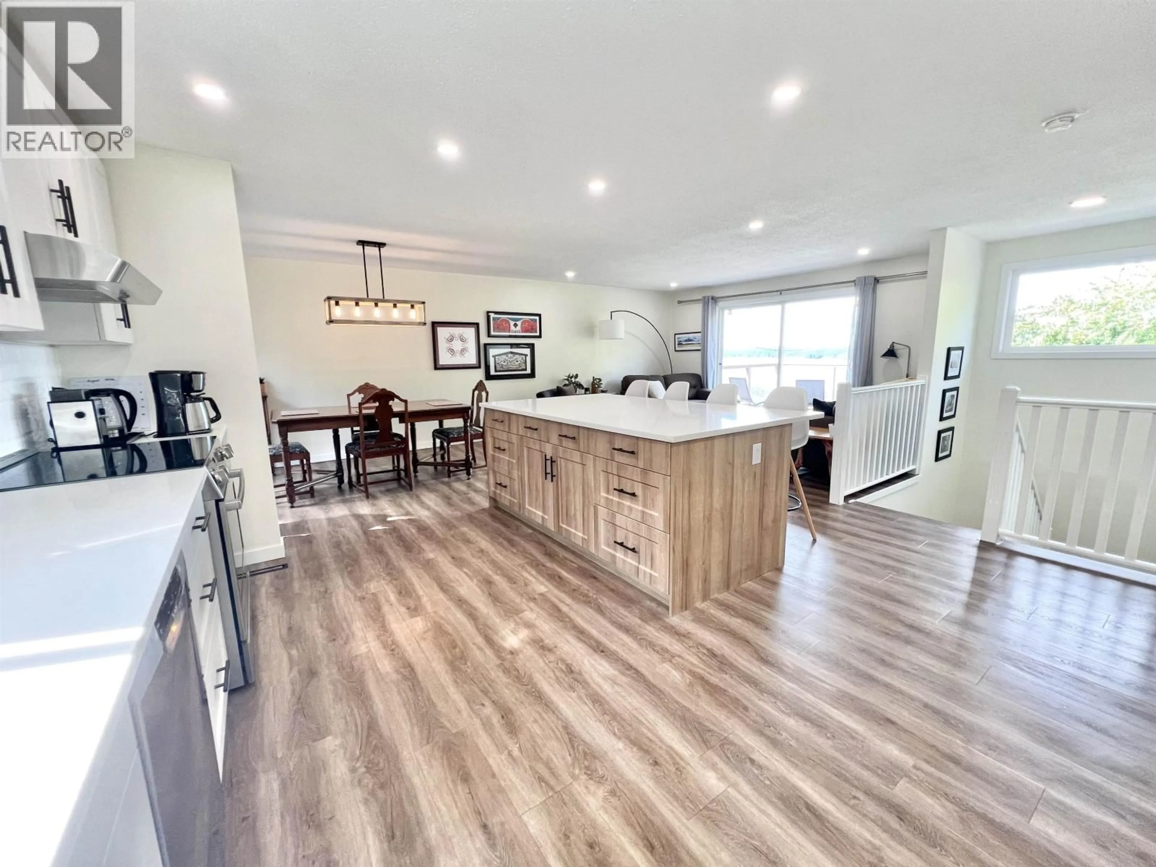 Open concept kitchen, wood/laminate floor for 1634 OVERLOOK STREET, Prince Rupert British Columbia V8J2C8