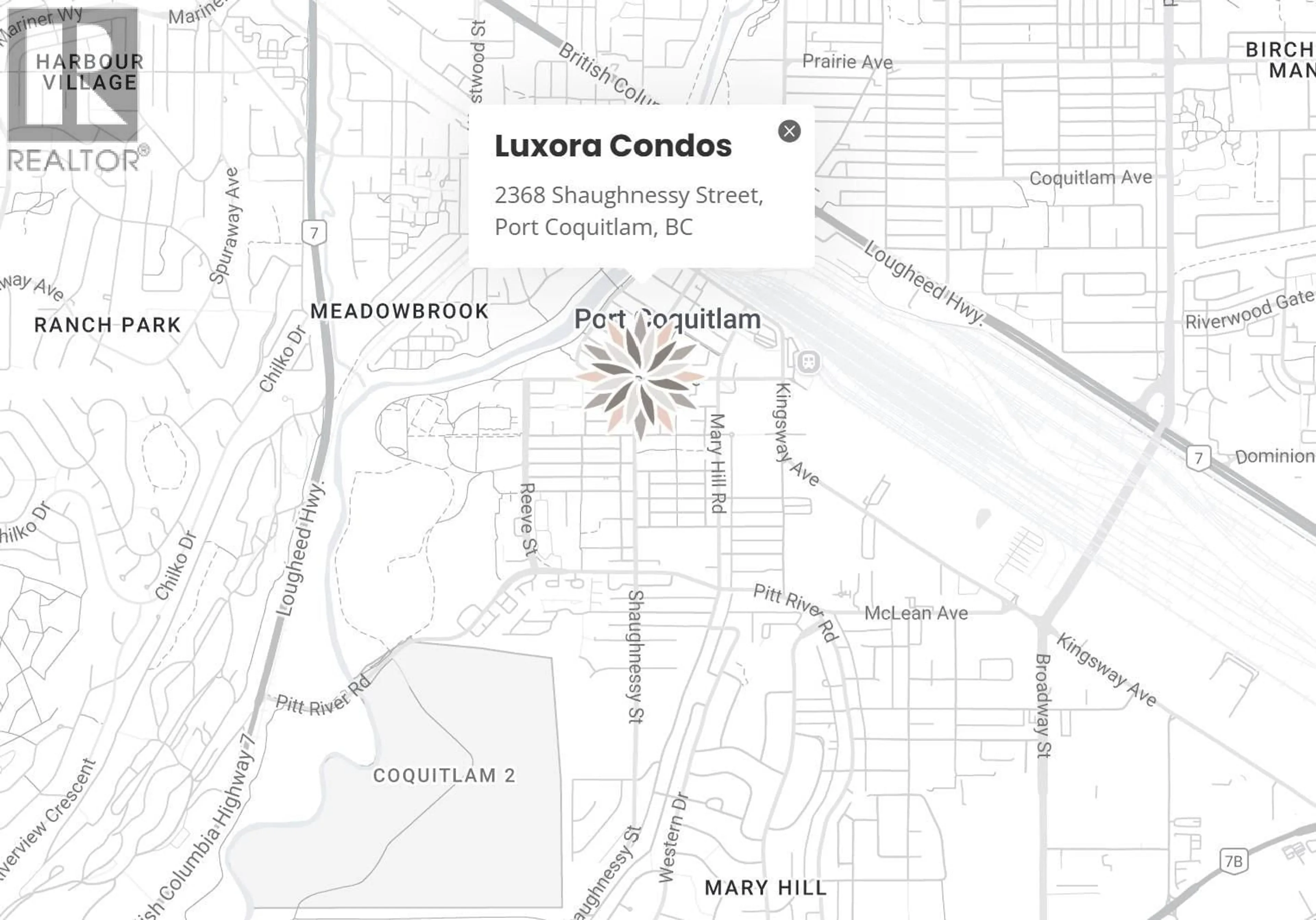 Picture of a map for 407 - 2368 SHAUGHNESSY STREET, Port Coquitlam British Columbia V3C3E3