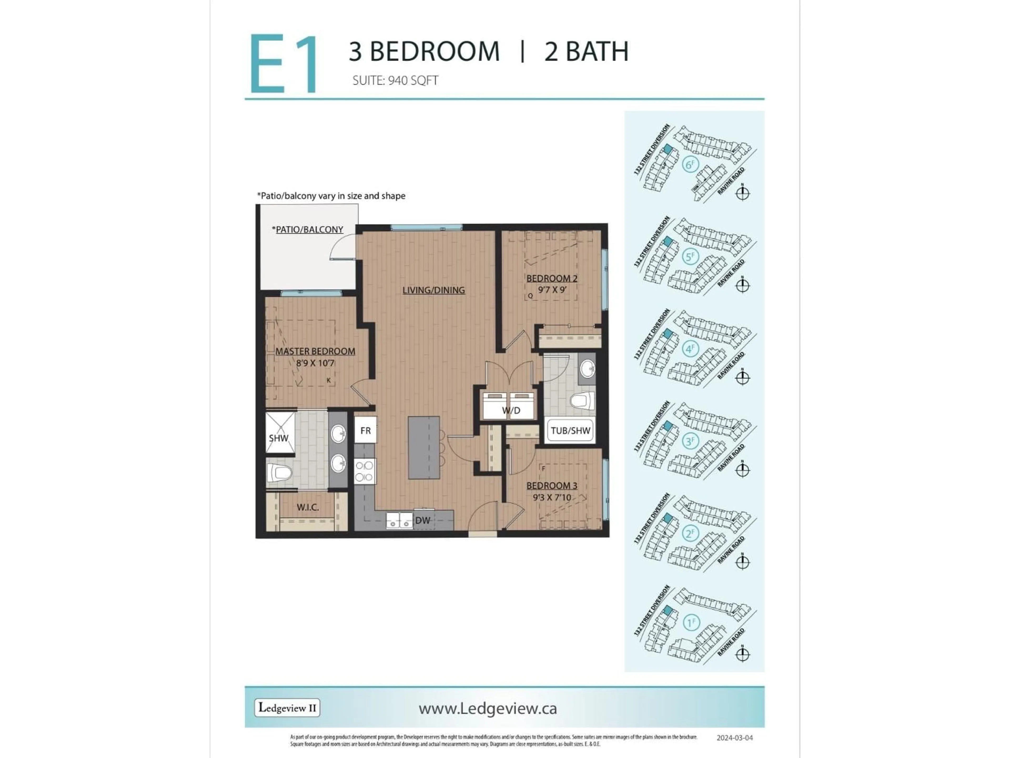 Floor plan for 303 - 11058 132 STREET, Surrey British Columbia V3T0Y3