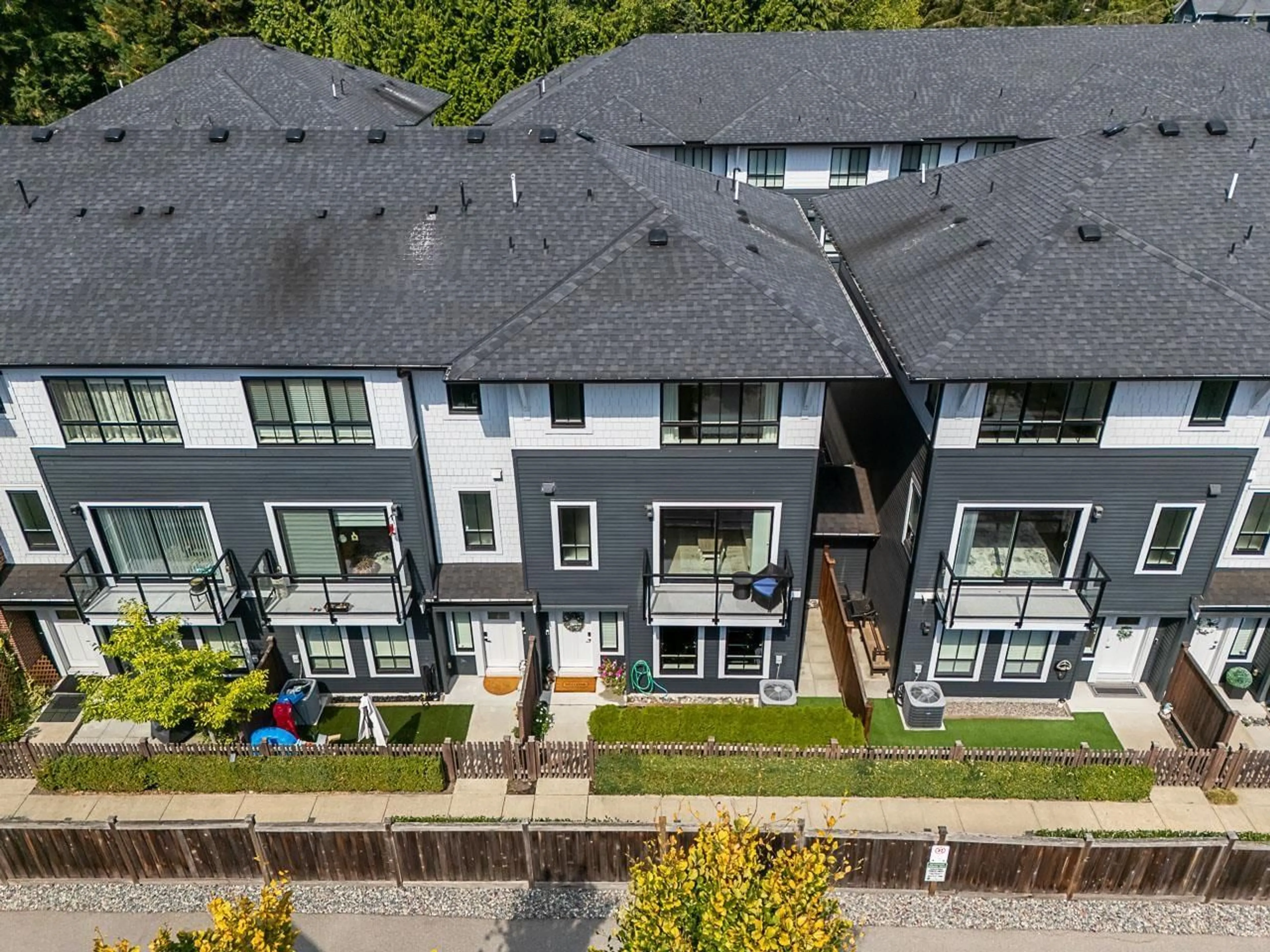 A pic from outside/outdoor area/front of a property/back of a property/a pic from drone, city buildings view from balcony for 13 - 303 171 STREET, Surrey British Columbia V3Z9P4