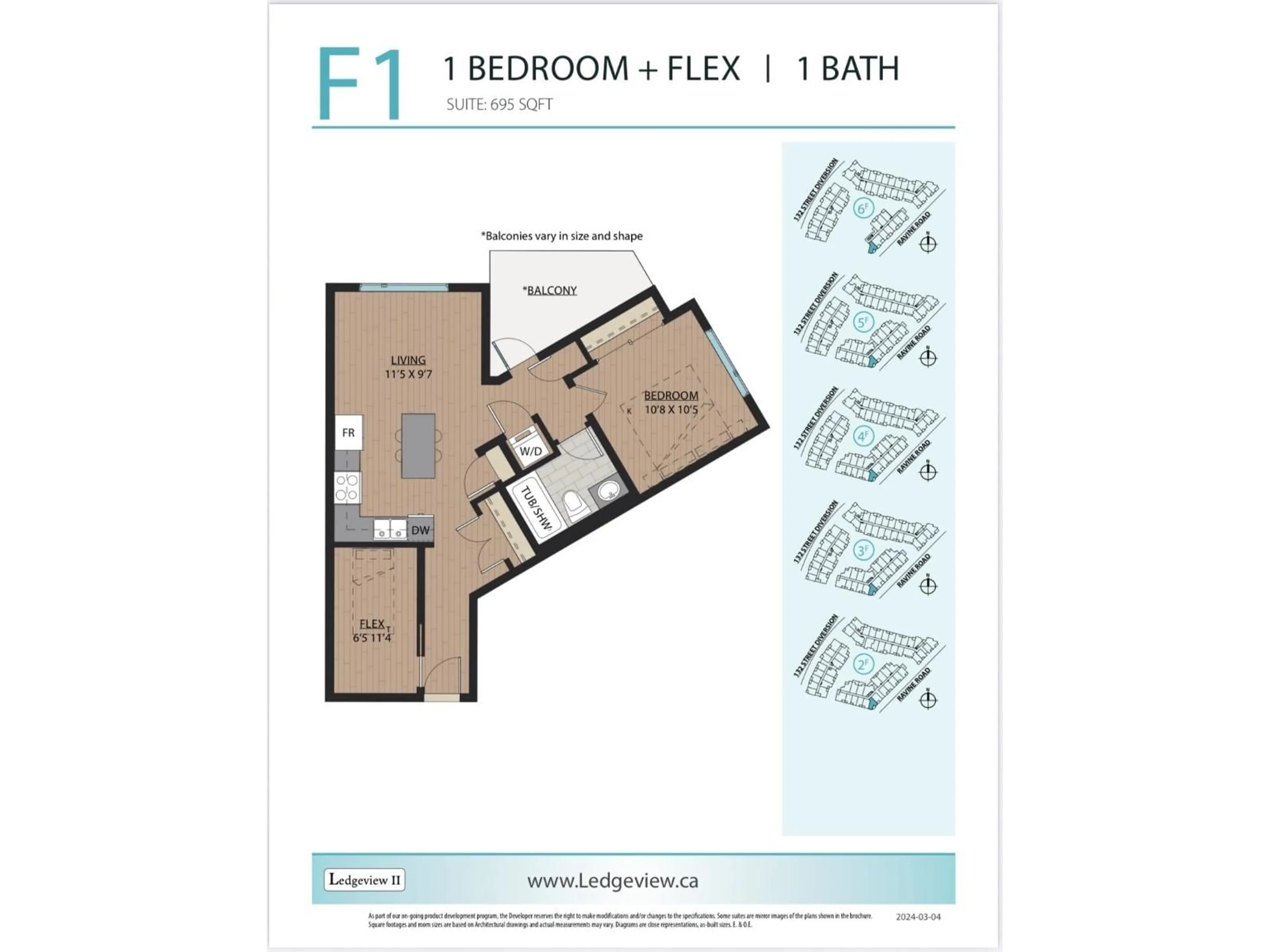 Floor plan for 202 - 11035 RAVINE ROAD, Surrey British Columbia V0V0V0