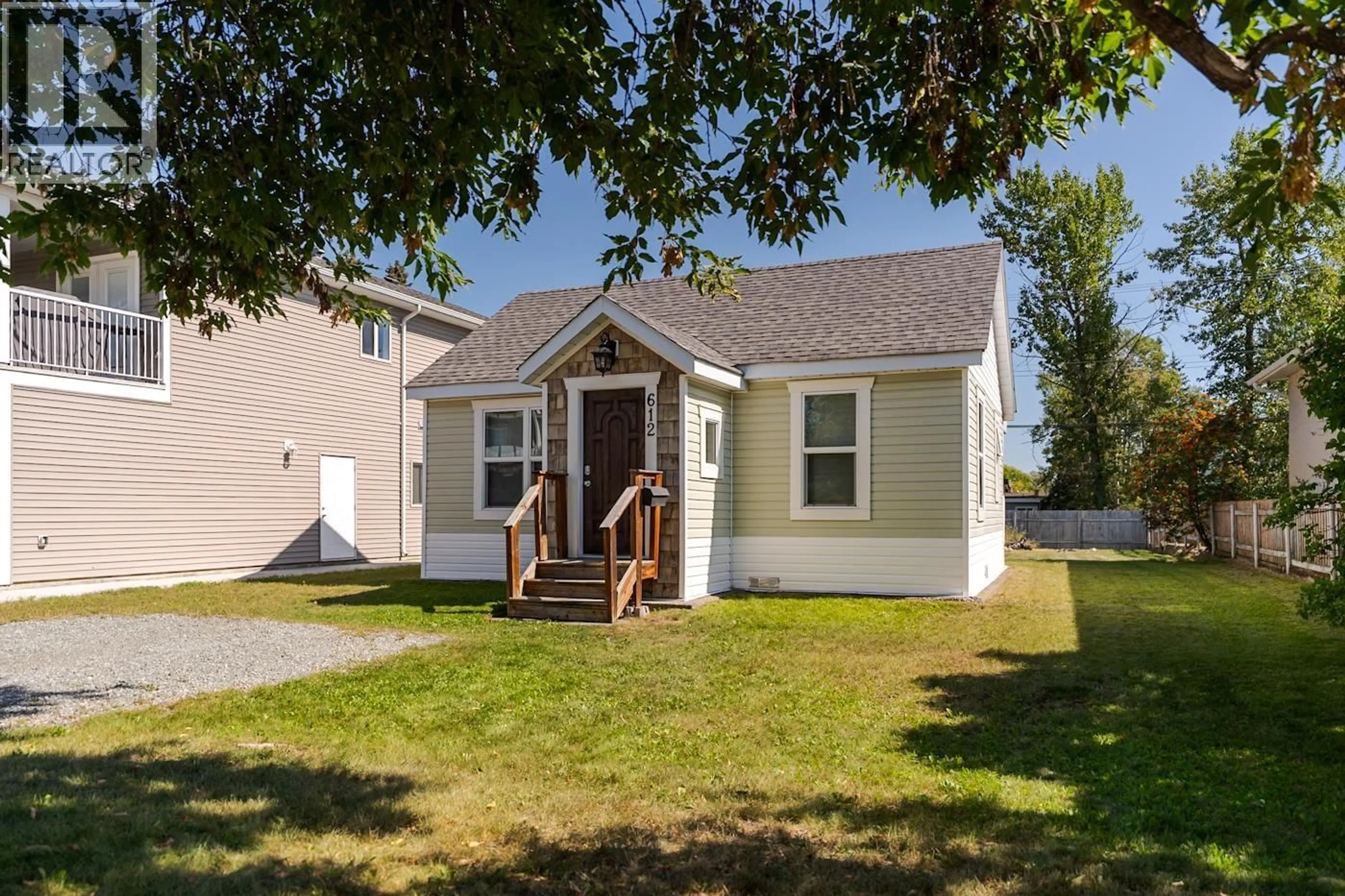 Home with vinyl exterior material, street for 612 FREEMAN STREET, Prince George British Columbia V2M2R2