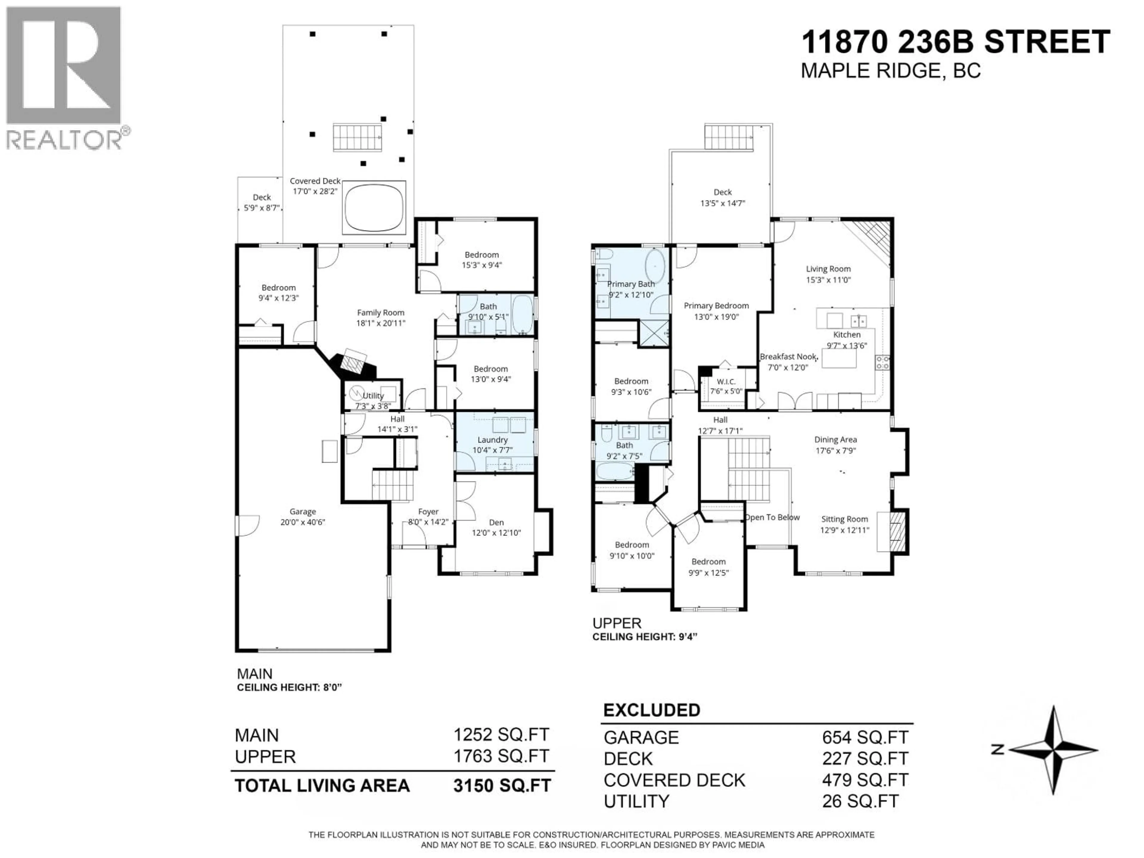 Floor plan for 11870 236B STREET, Maple Ridge British Columbia V4R2C9