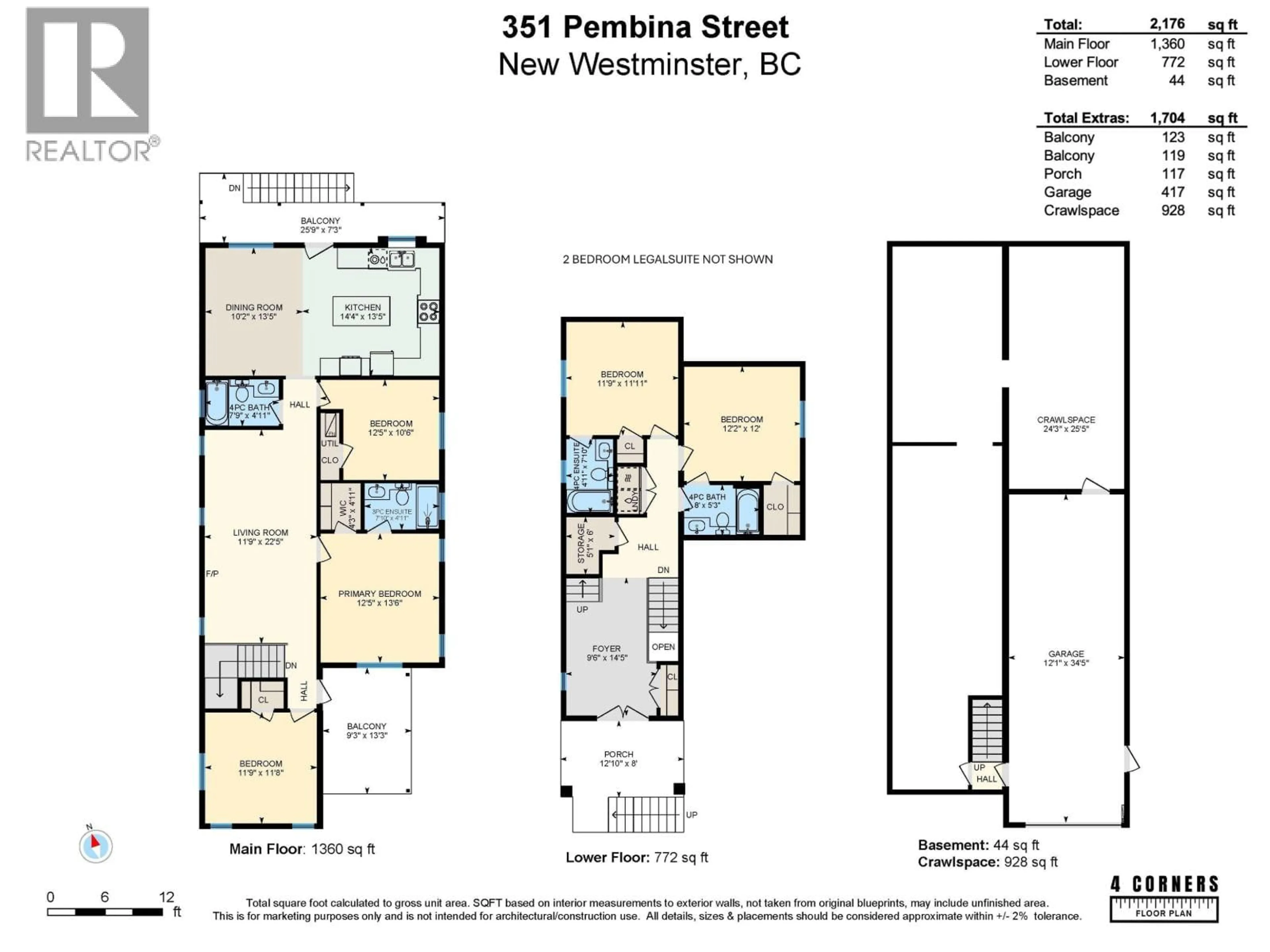 Floor plan for 351 PEMBINA STREET, New Westminster British Columbia V3M5J5