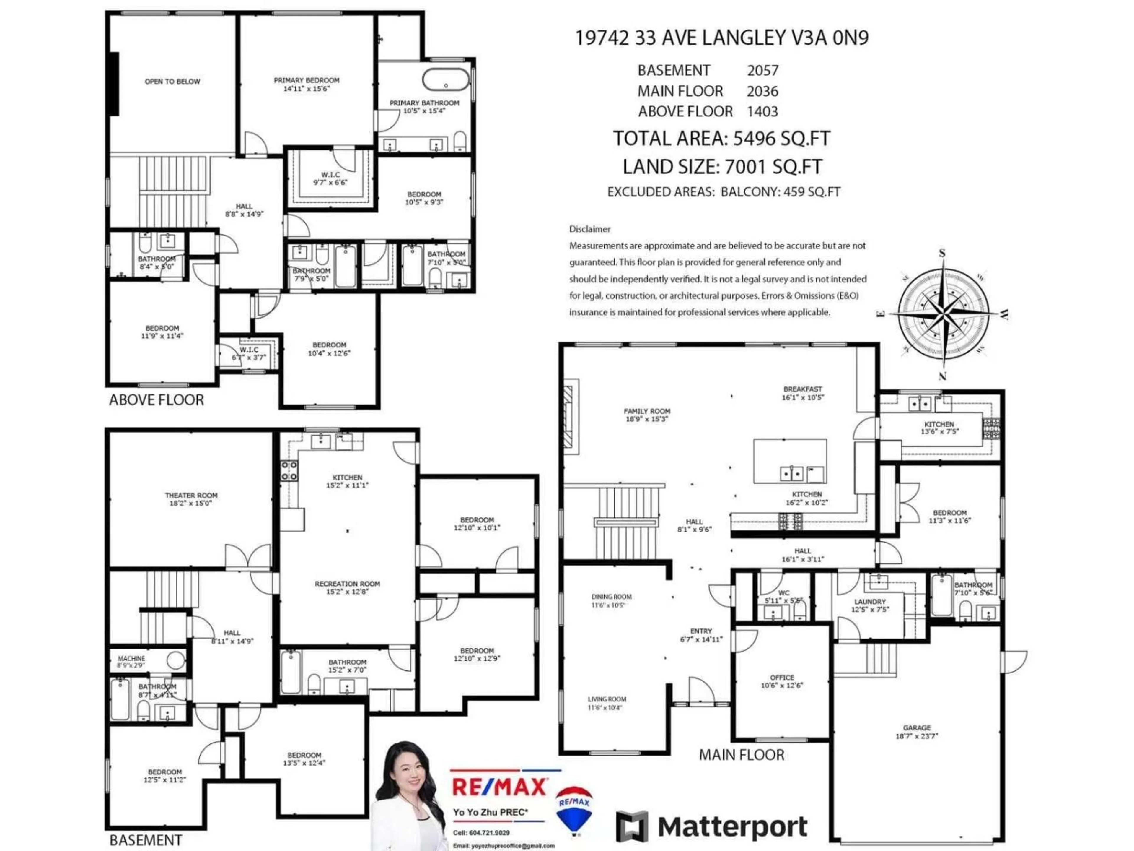 Floor plan for 19742 33 AVENUE, Langley British Columbia V3A0N9