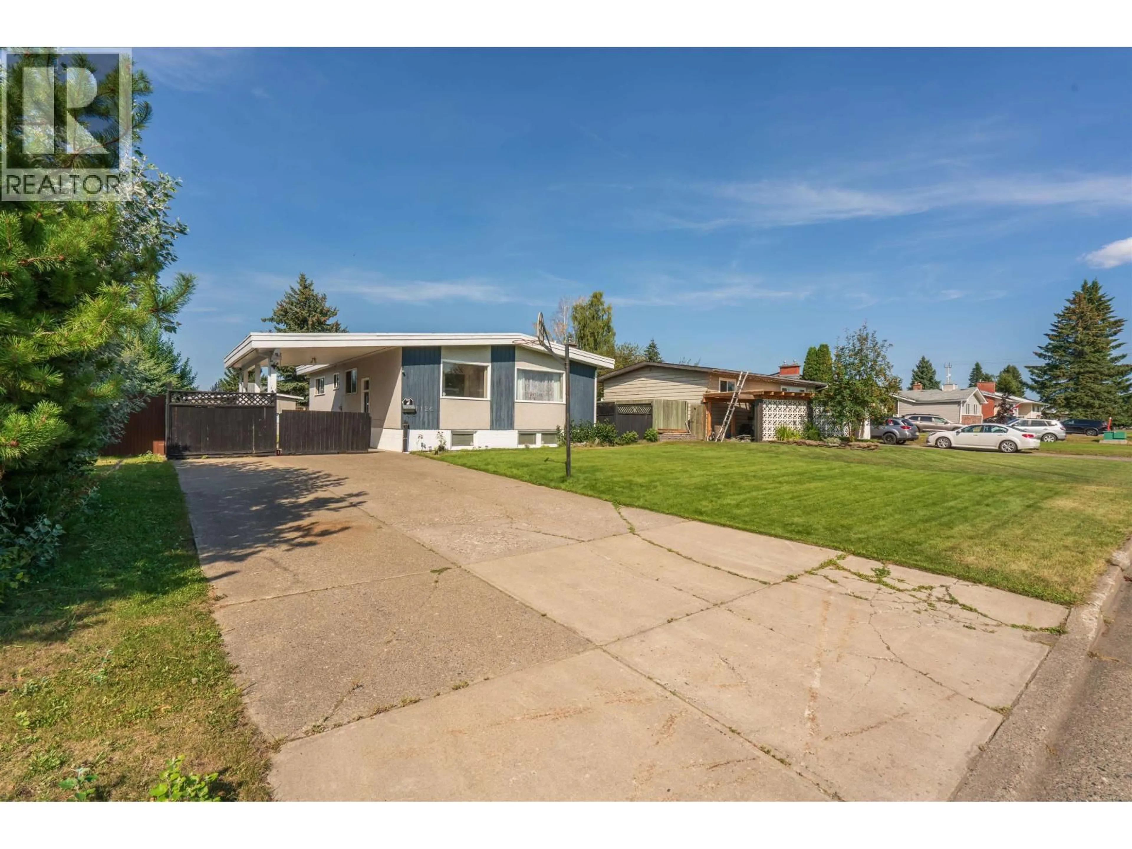 A pic from outside/outdoor area/front of a property/back of a property/a pic from drone, street for 1126 CLUCULZ AVENUE, Prince George British Columbia V2M4G2