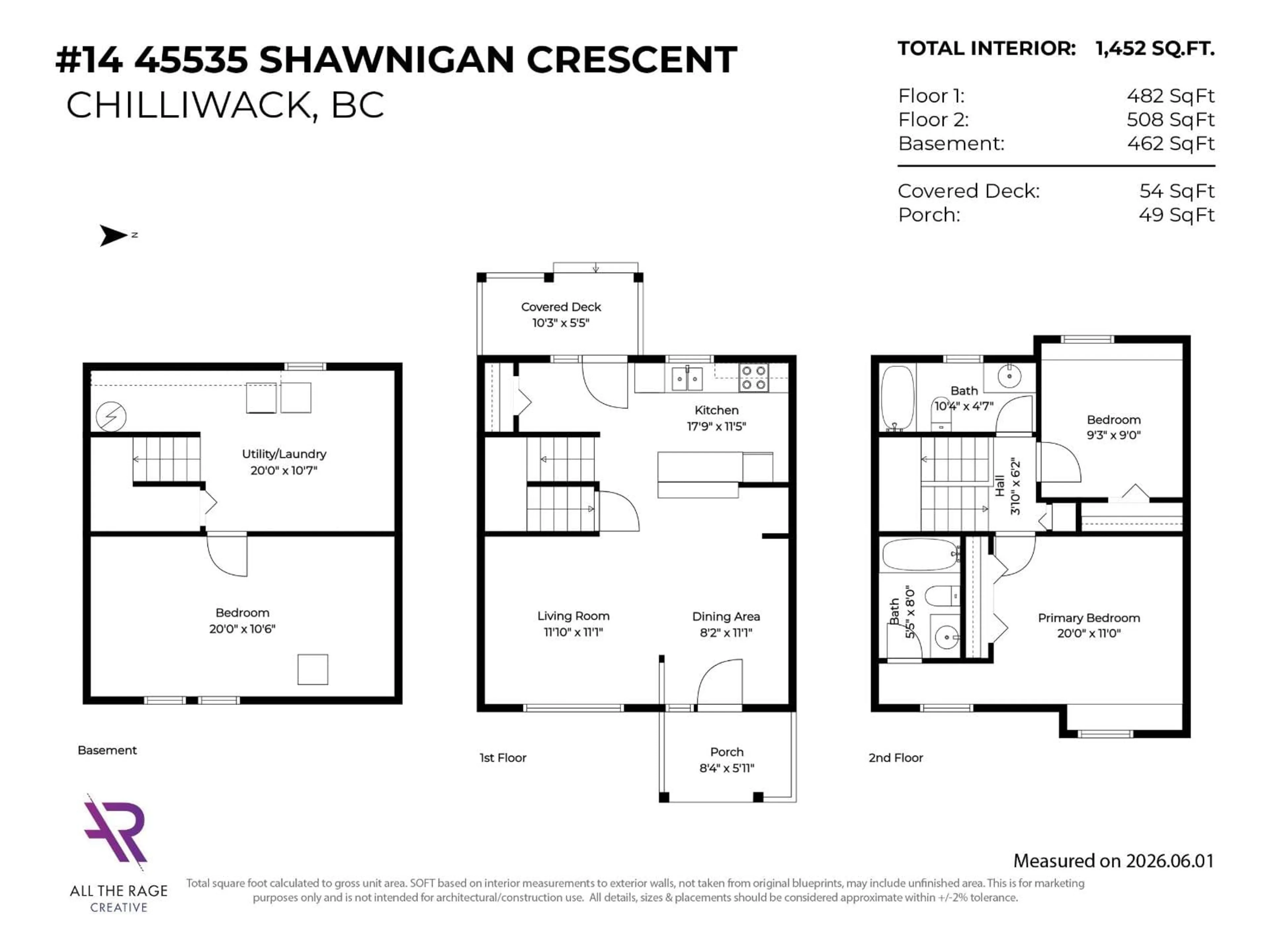 Floor plan for 14 - 45535 SHAWNIGAN CRESCENT, Chilliwack British Columbia V2R0A2