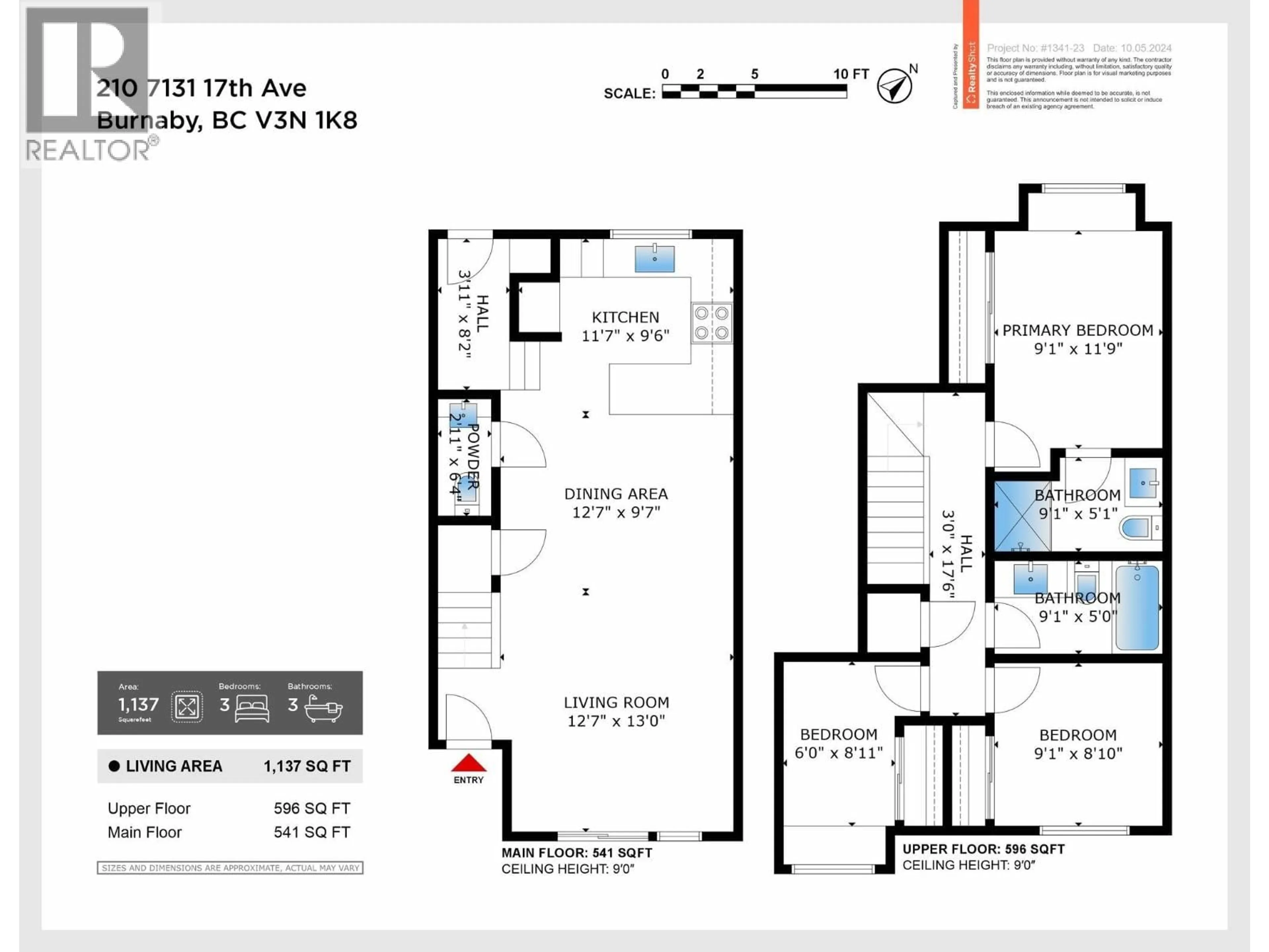 Floor plan for 210 - 7161 17TH AVENUE, Burnaby British Columbia V3N0K1