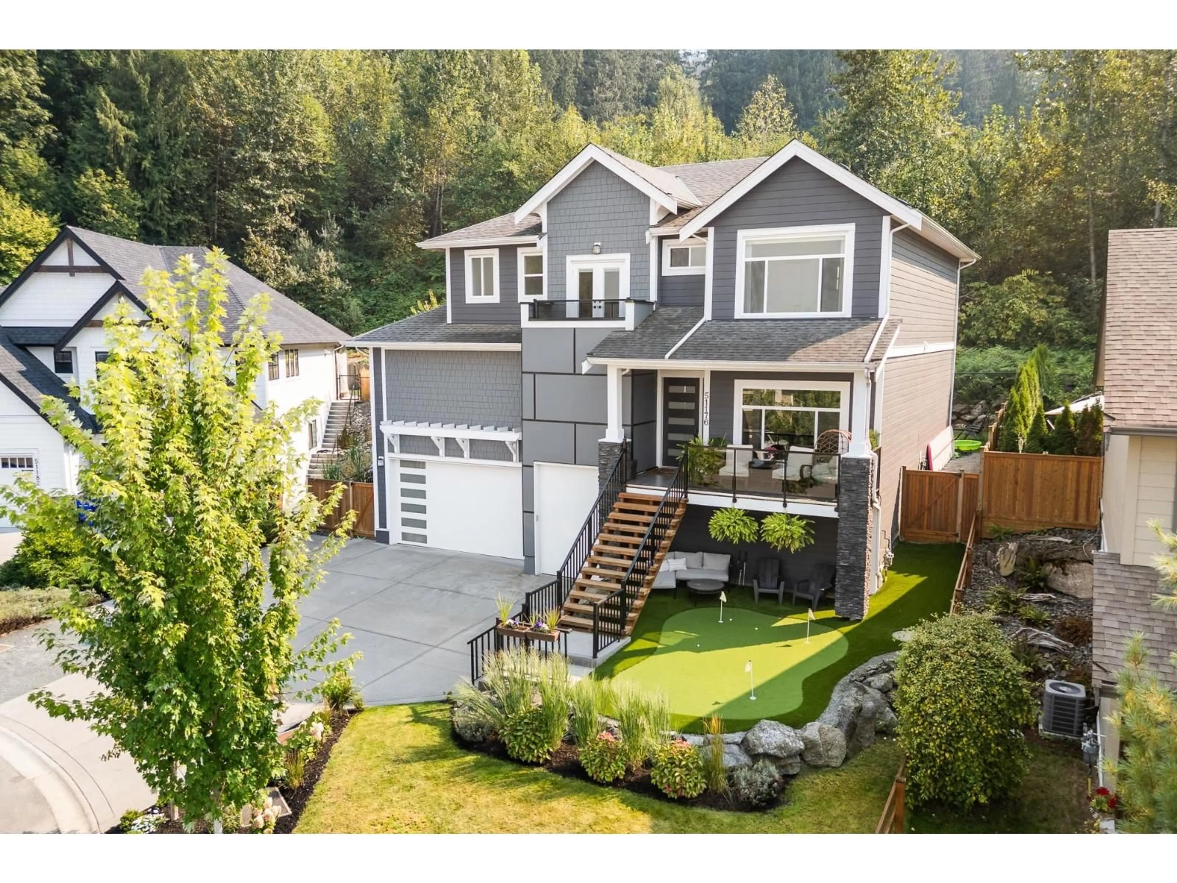 Home with vinyl exterior material, street for 51176 LUDMILA PLACE, Chilliwack British Columbia V4Z0C9