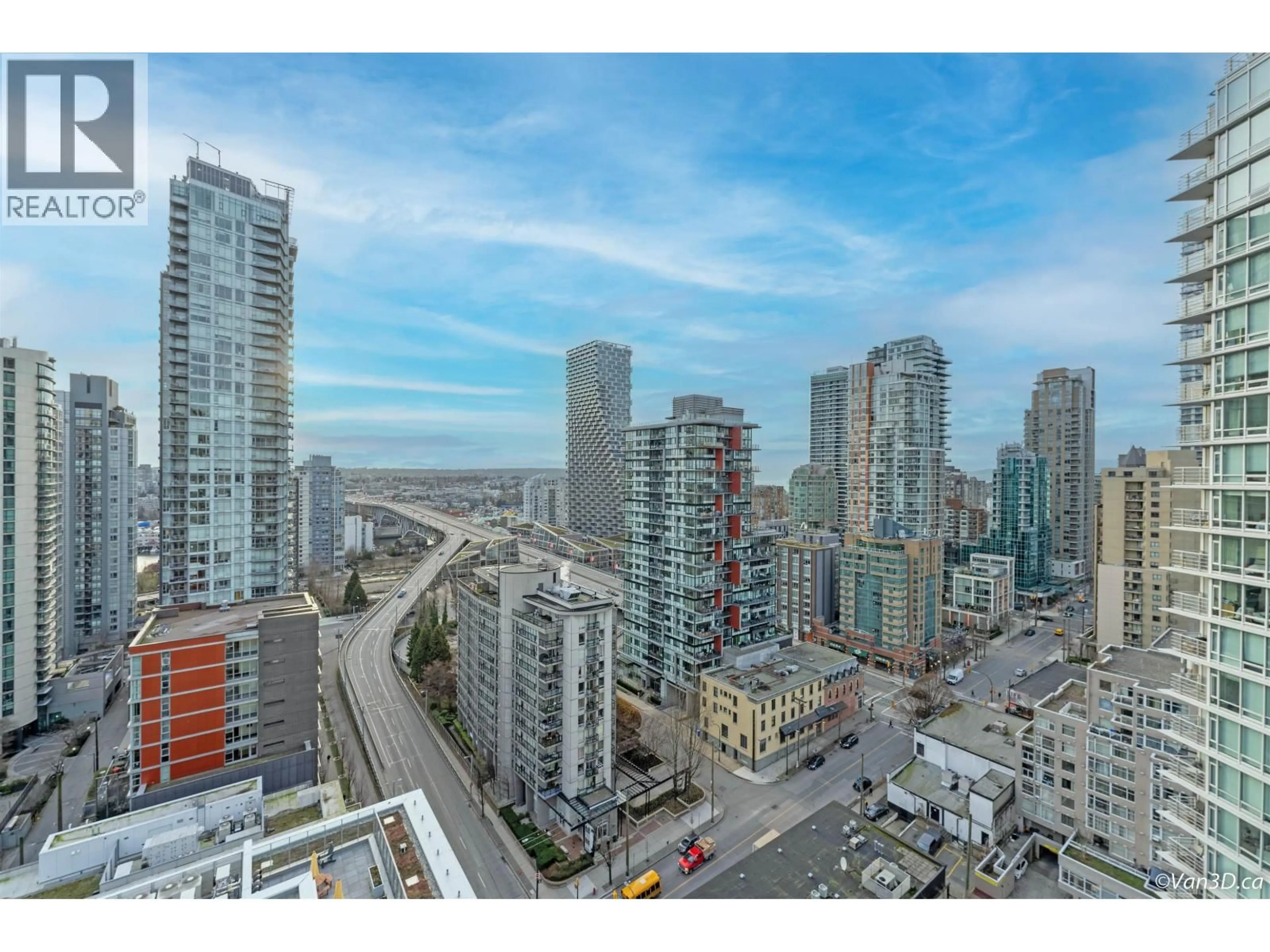A pic from outside/outdoor area/front of a property/back of a property/a pic from drone, city buildings view from balcony for 1401 - 1238 SEYMOUR STREET, Vancouver British Columbia V6B6J3