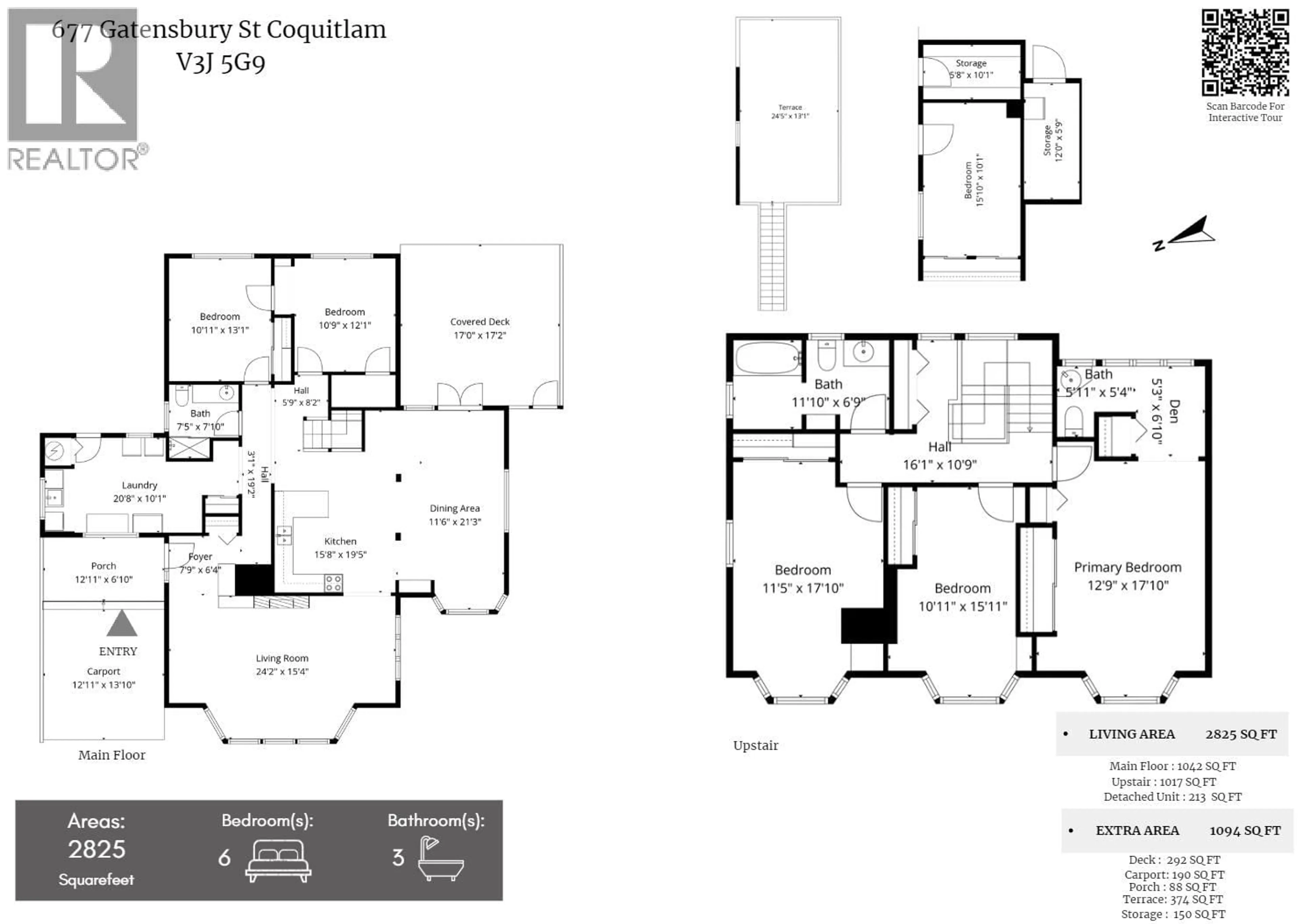 Floor plan for 677 GATENSBURY STREET, Coquitlam British Columbia V3J5G9