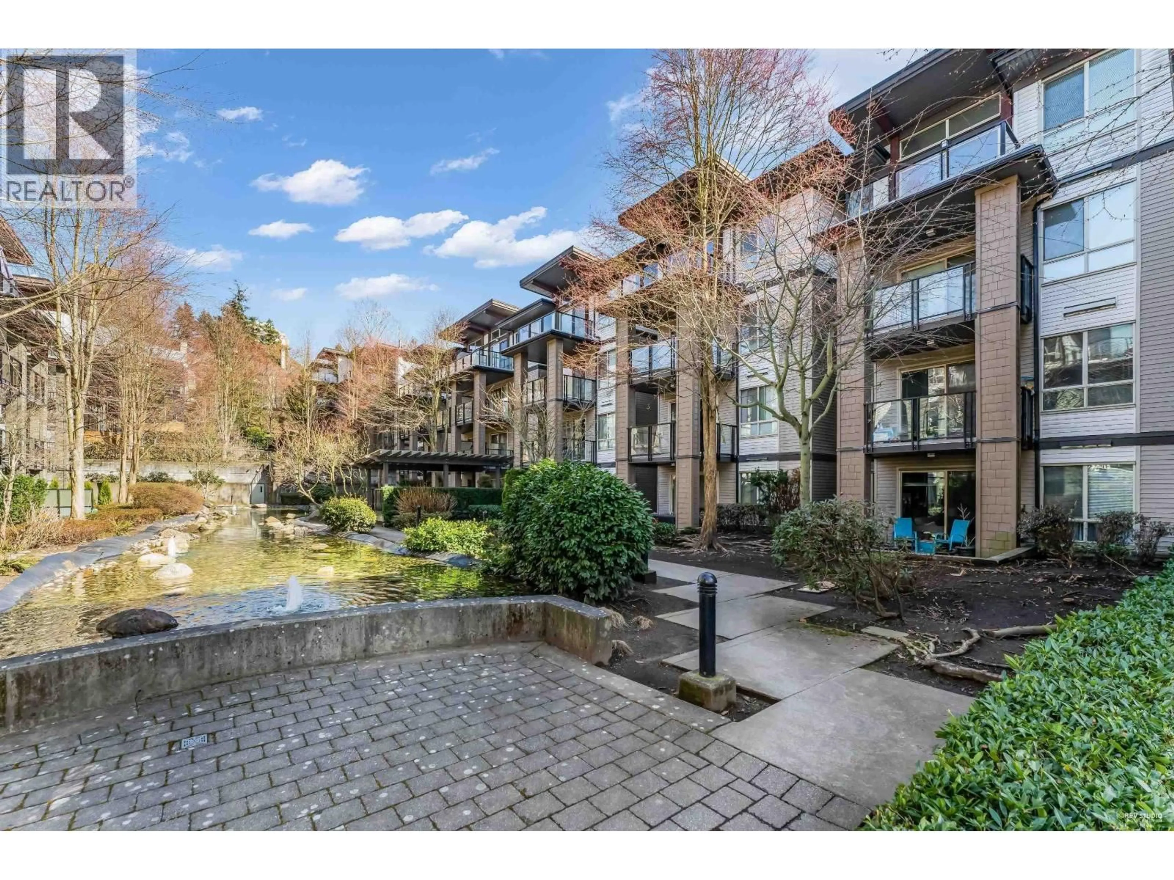 Patio, water/lake/river/ocean view for 110 - 7488 BYRNEPARK WALK, Burnaby British Columbia V3N0B6