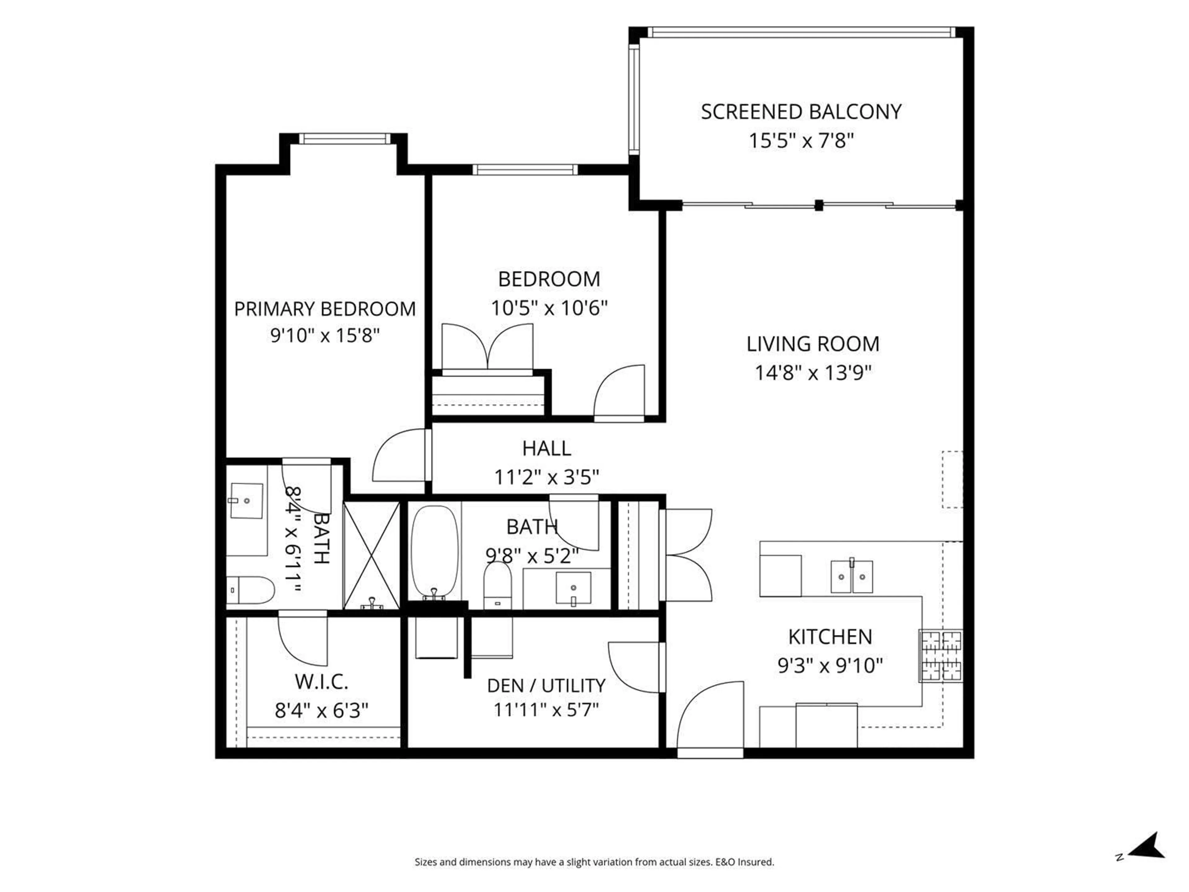 Floor plan for 603 - 2649 JAMES STREET, Abbotsford British Columbia V2T3L6