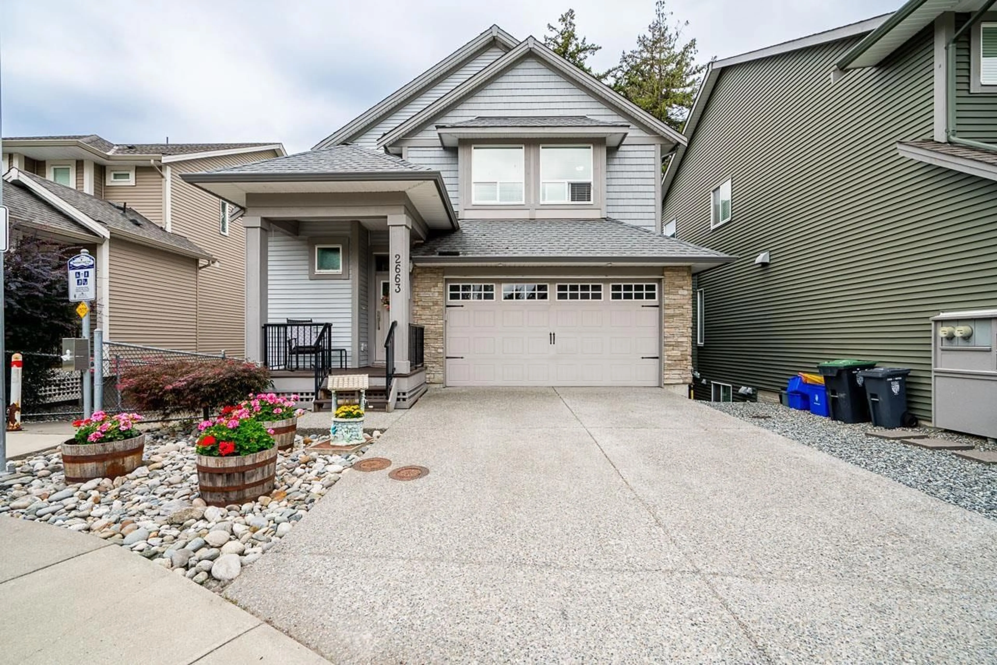 Home with vinyl exterior material, street for 2663 275A STREET, Langley British Columbia V4W0C4