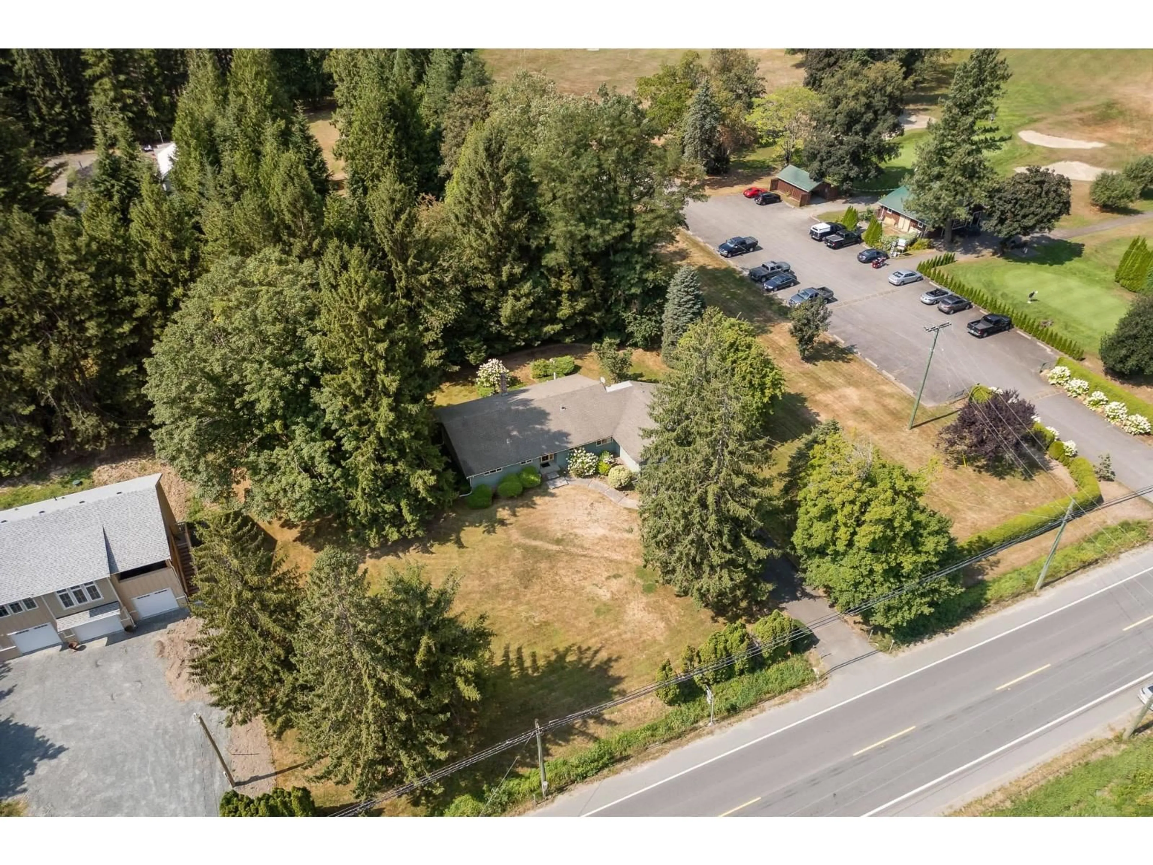 A pic from outside/outdoor area/front of a property/back of a property/a pic from drone, forest/trees view for 3853 HOT SPRINGS ROAD, Agassiz British Columbia V0M1A3