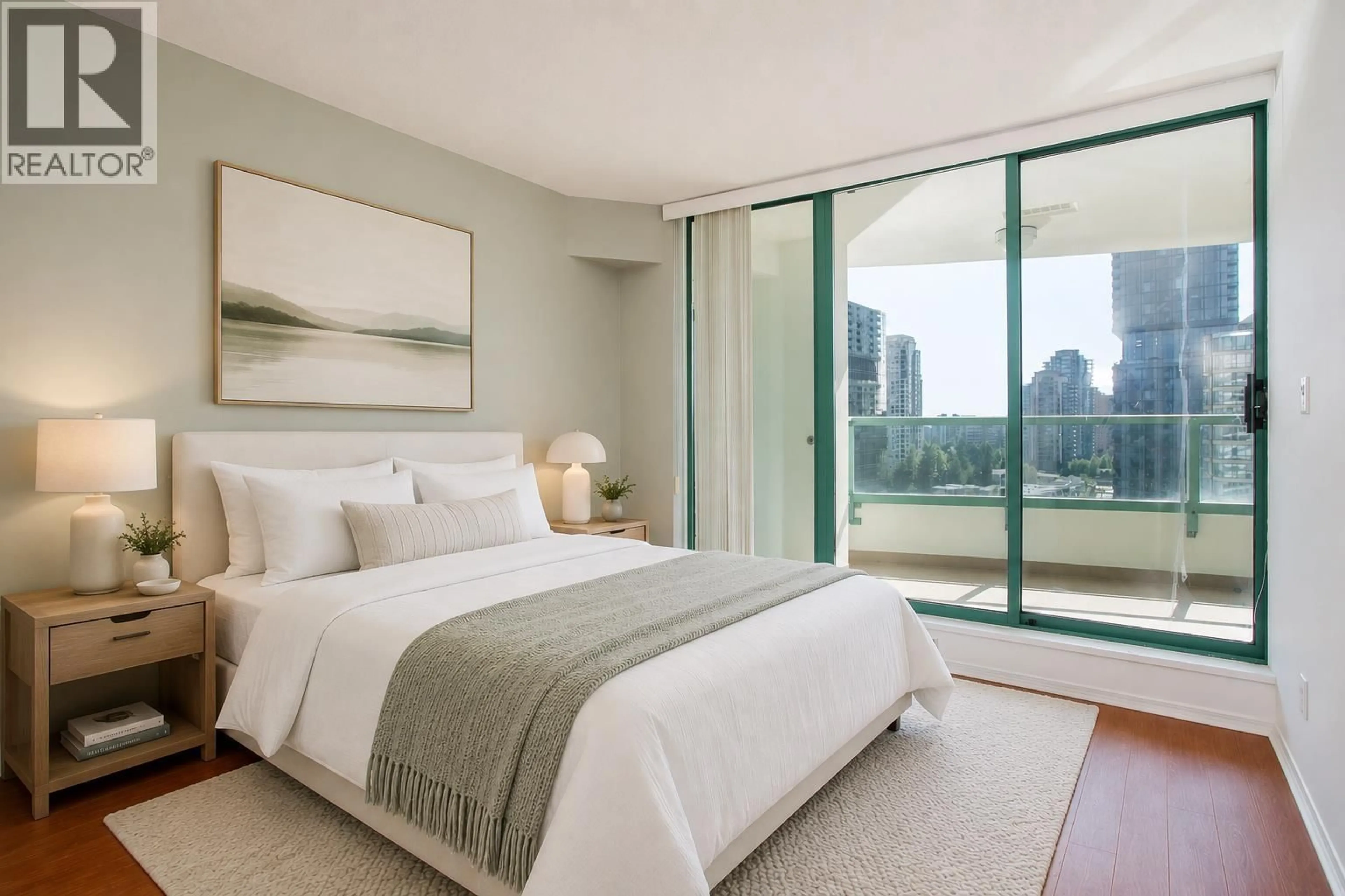 Bedroom with bed, unknown for 1603 - 5833 WILSON AVENUE, Burnaby British Columbia V5H4R8