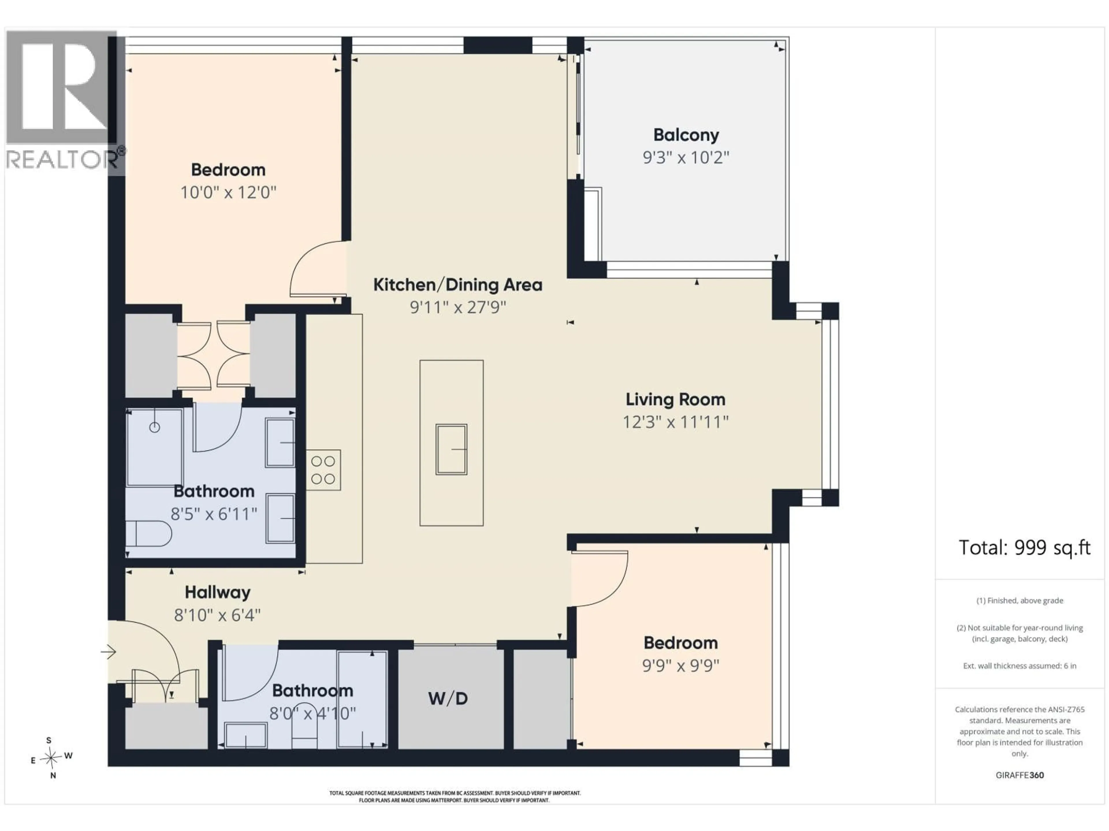 Floor plan for 2606 - 4670 ASSEMBLY WAY, Burnaby British Columbia V5H0H3