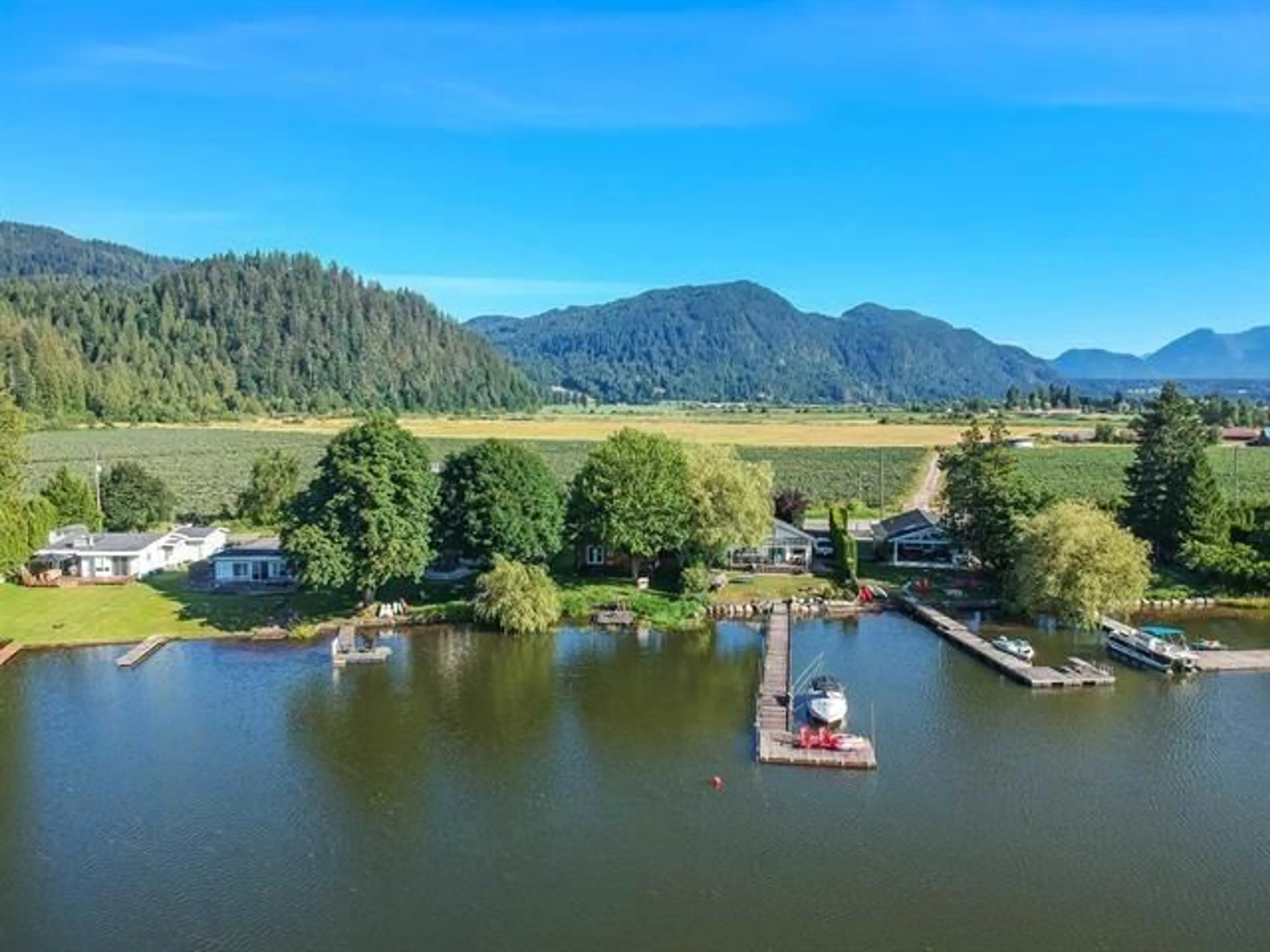 A pic from outside/outdoor area/front of a property/back of a property/a pic from drone, water/lake/river/ocean view for 35196 SWARD ROAD, Mission British Columbia V2V7H2
