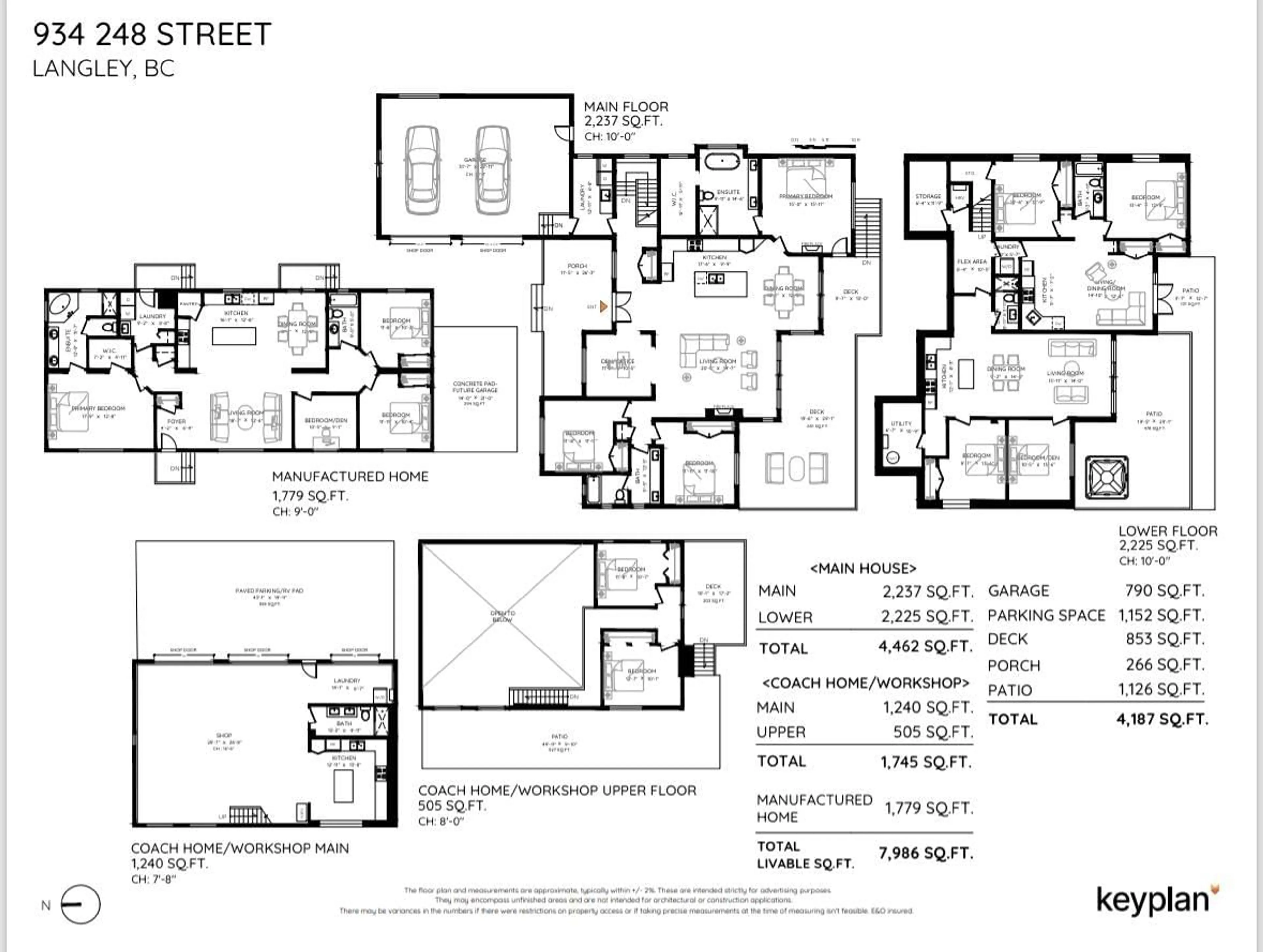 Floor plan for 934 248 STREET, Langley British Columbia V4W2G1