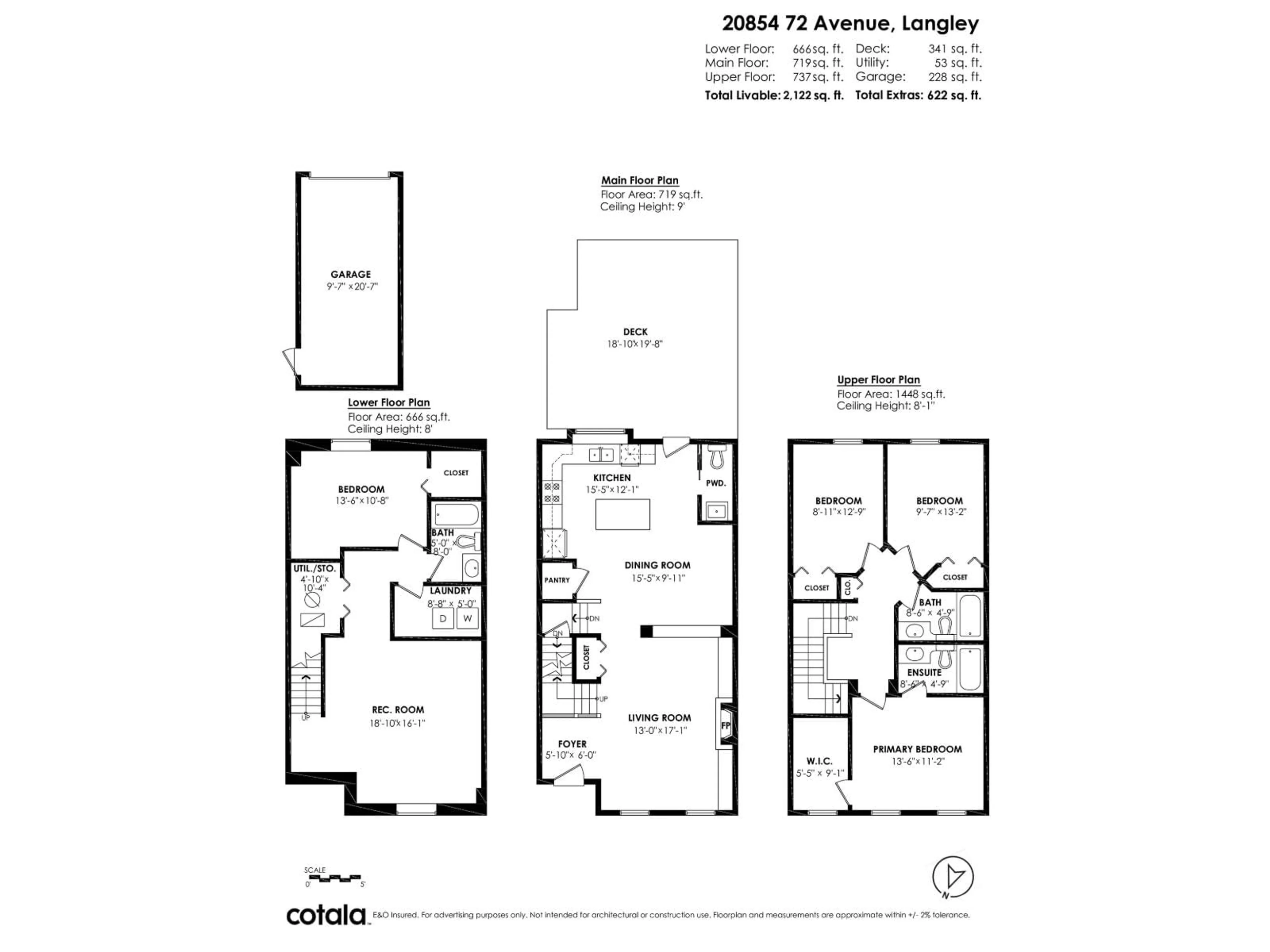 Floor plan for 20854 72 AVENUE, Langley British Columbia V2Y0J1