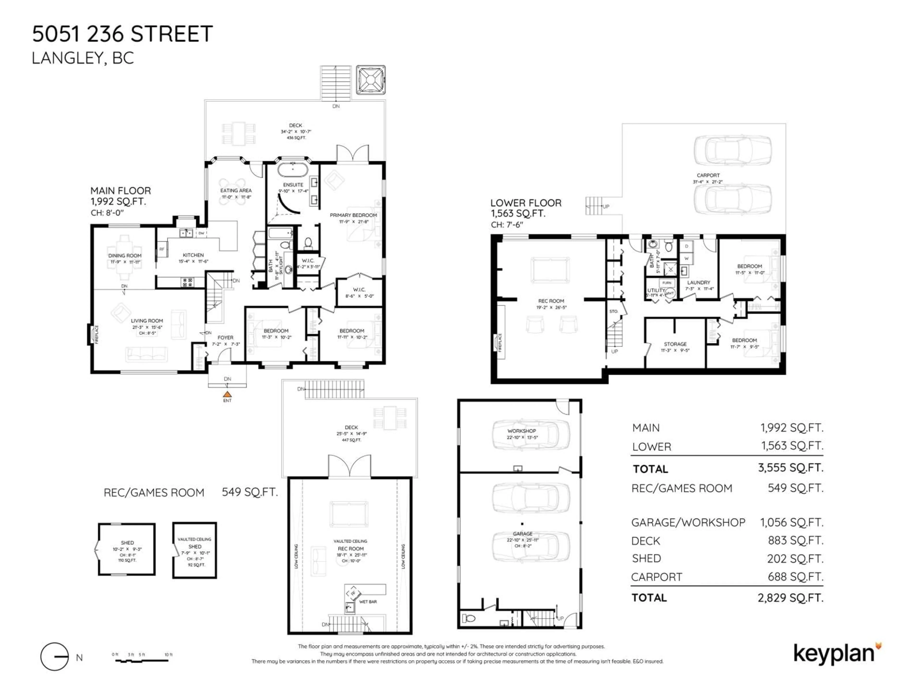 Floor plan for 5051 236 STREET, Langley British Columbia V2Z2S7