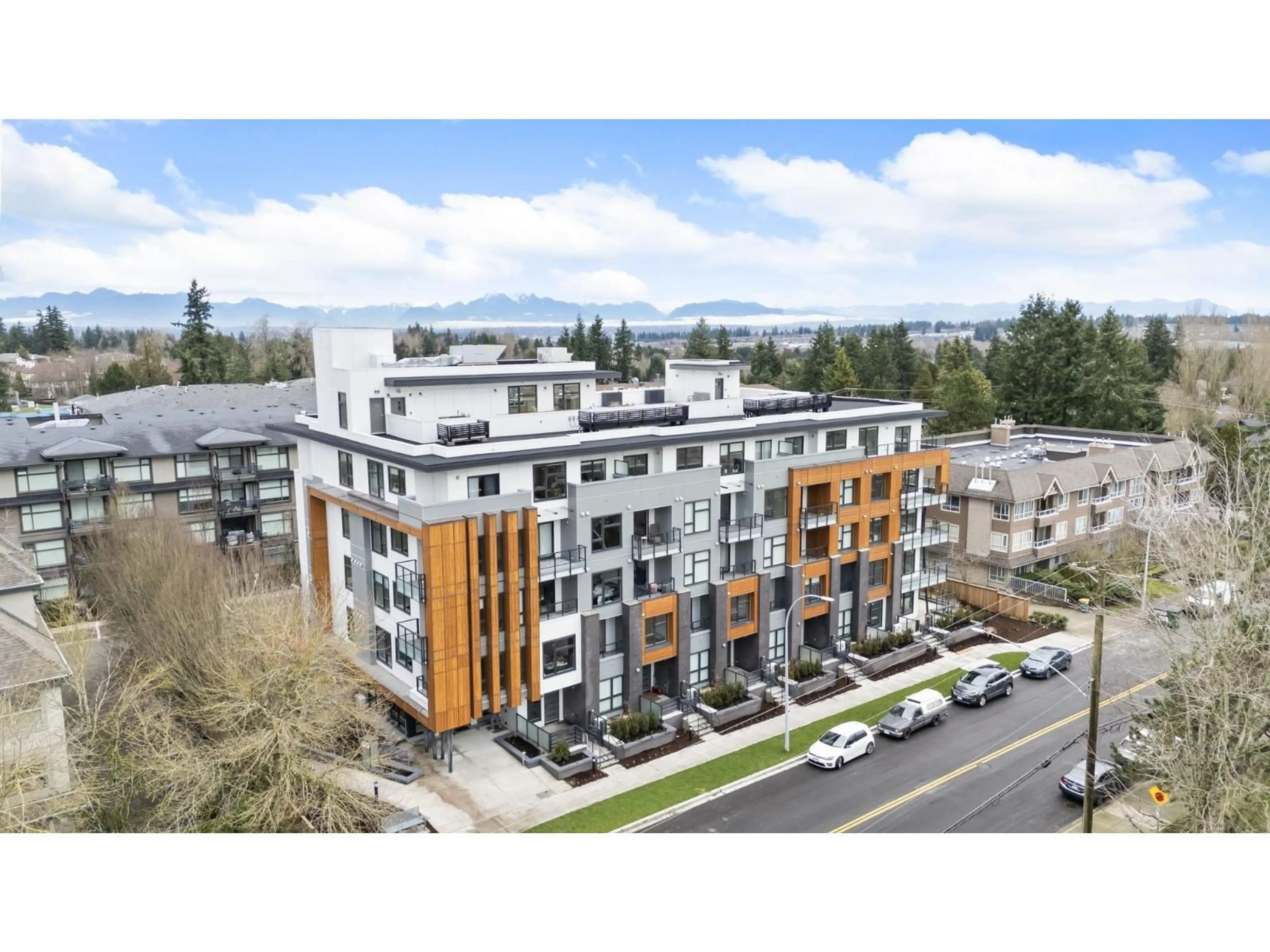 A pic from outside/outdoor area/front of a property/back of a property/a pic from drone, building for 211 - 15353 17 AVENUE, Surrey British Columbia V4A1T8
