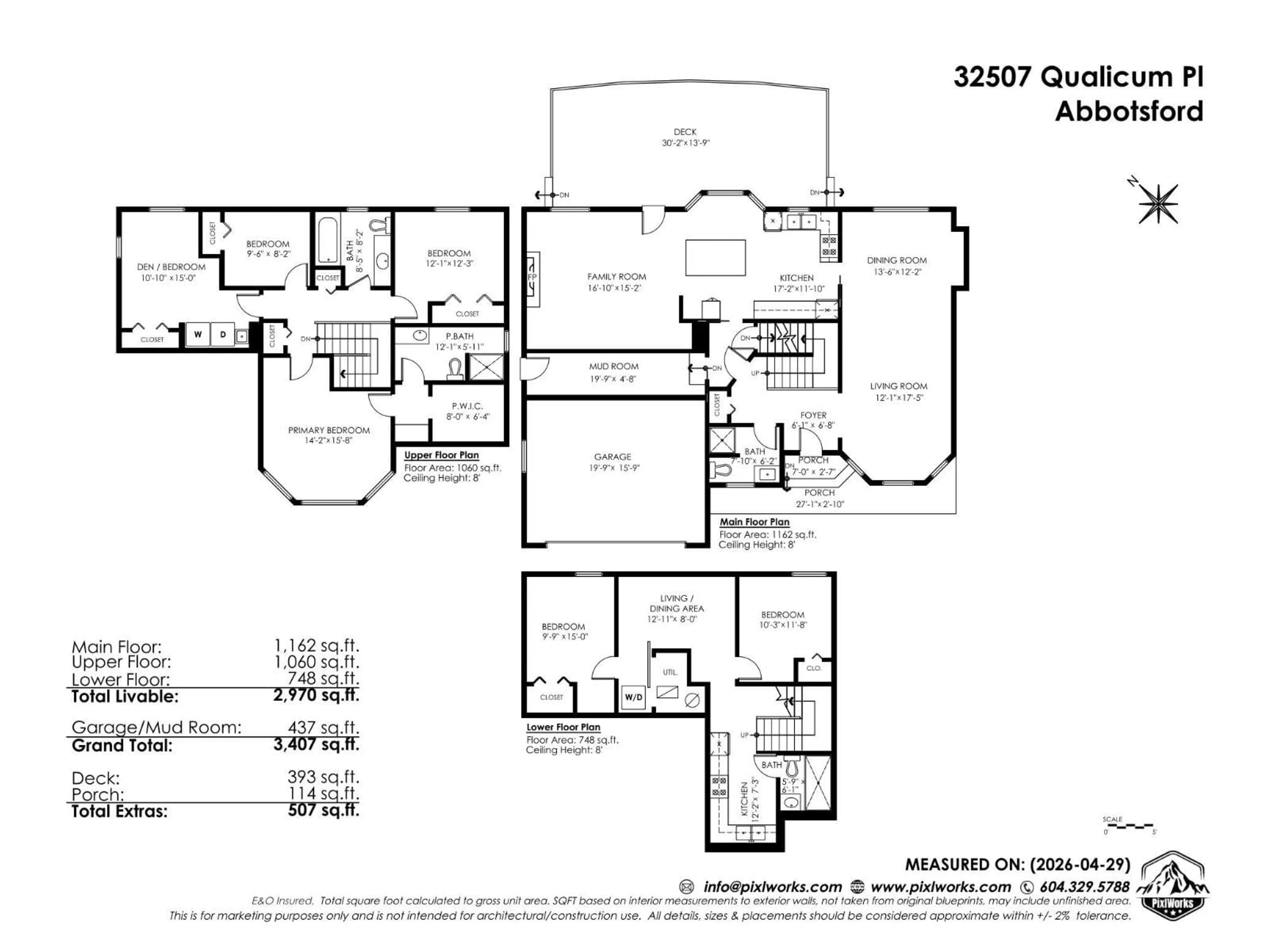 Floor plan for 32507 QUALICUM PLACE, Abbotsford British Columbia V2T5A6