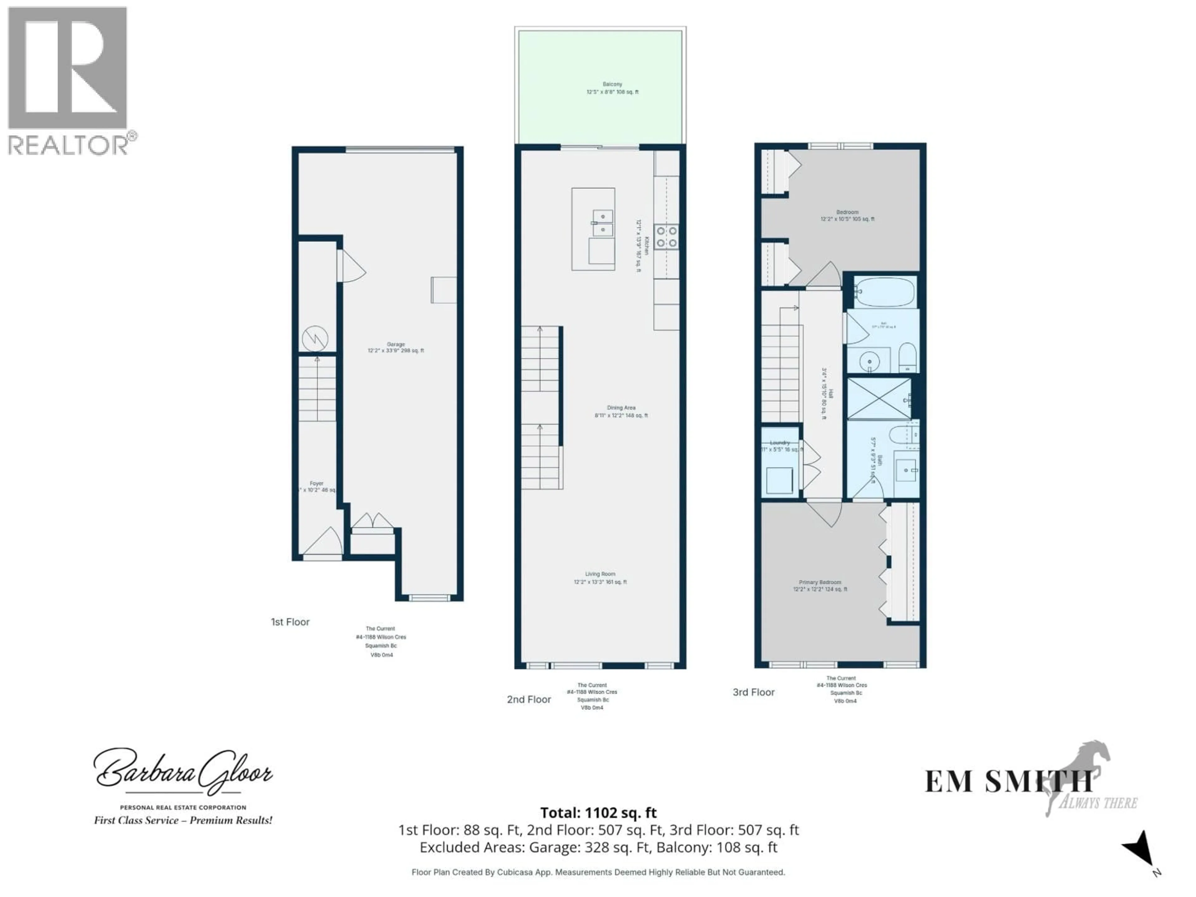 Floor plan for 4 - 1188 WILSON CRESCENT, Squamish British Columbia V8B0A9