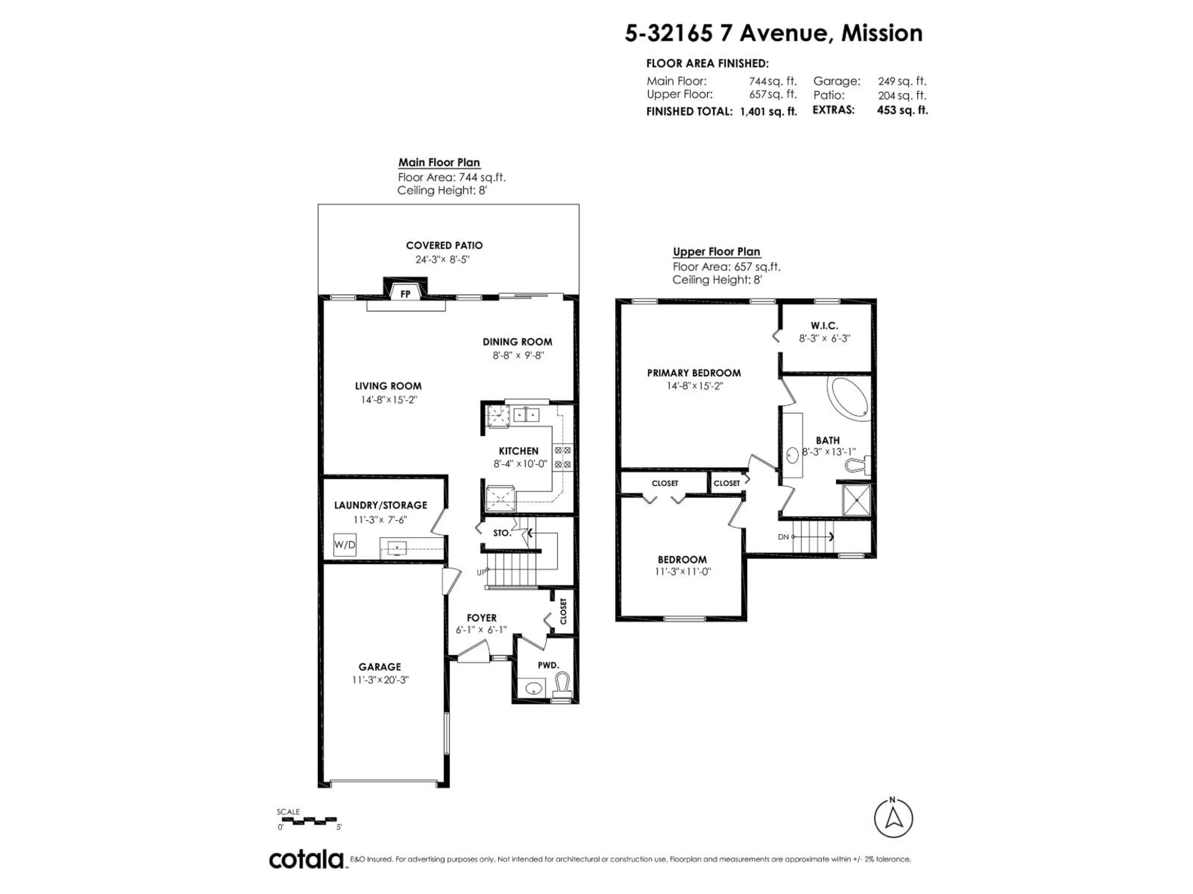Floor plan for 5 - 32165 7 AVENUE, Mission British Columbia V2V2A9