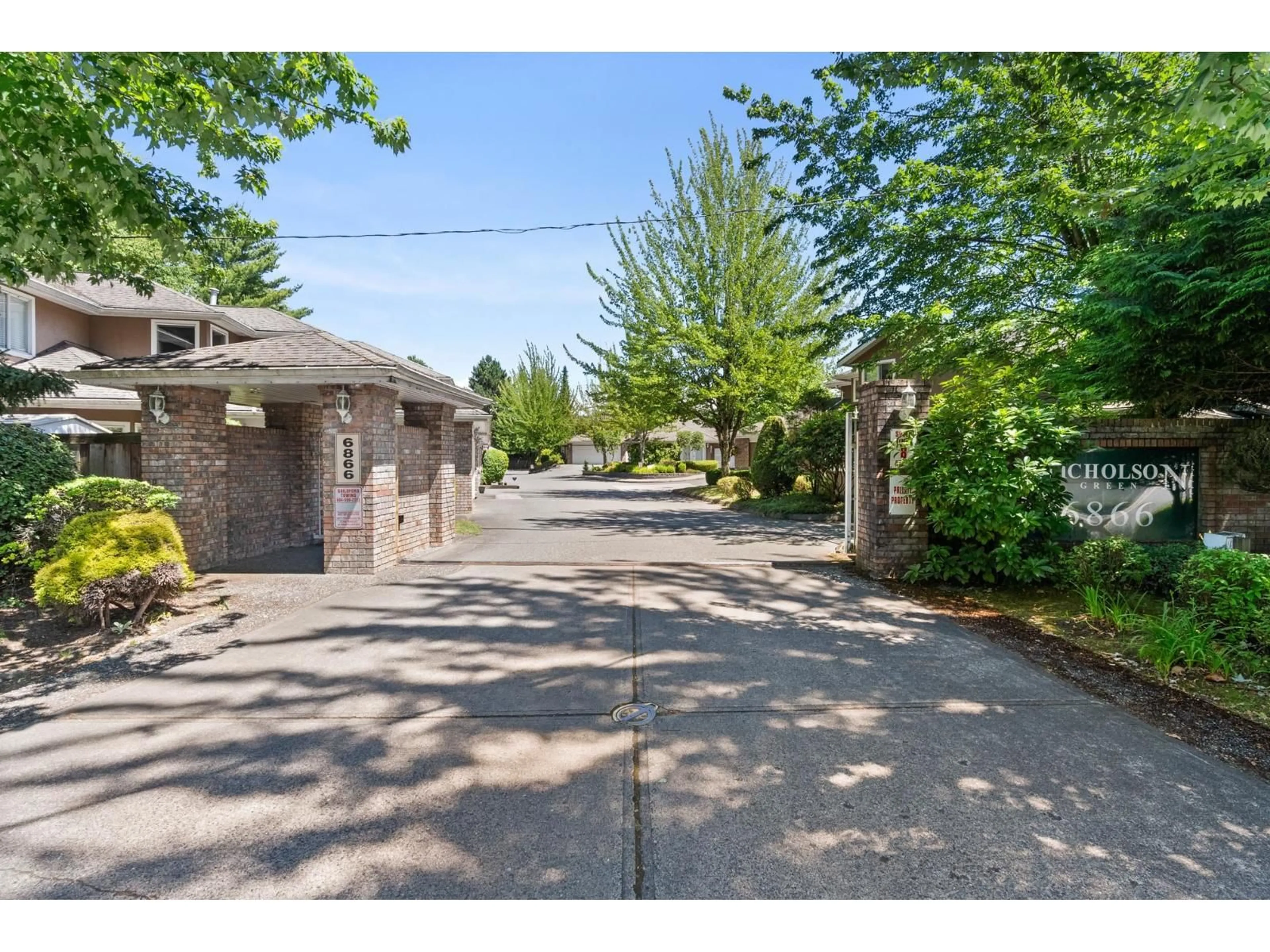 A pic from outside/outdoor area/front of a property/back of a property/a pic from drone, street for 303 - 6866 NICHOLSON ROAD, Delta British Columbia V4E3G5