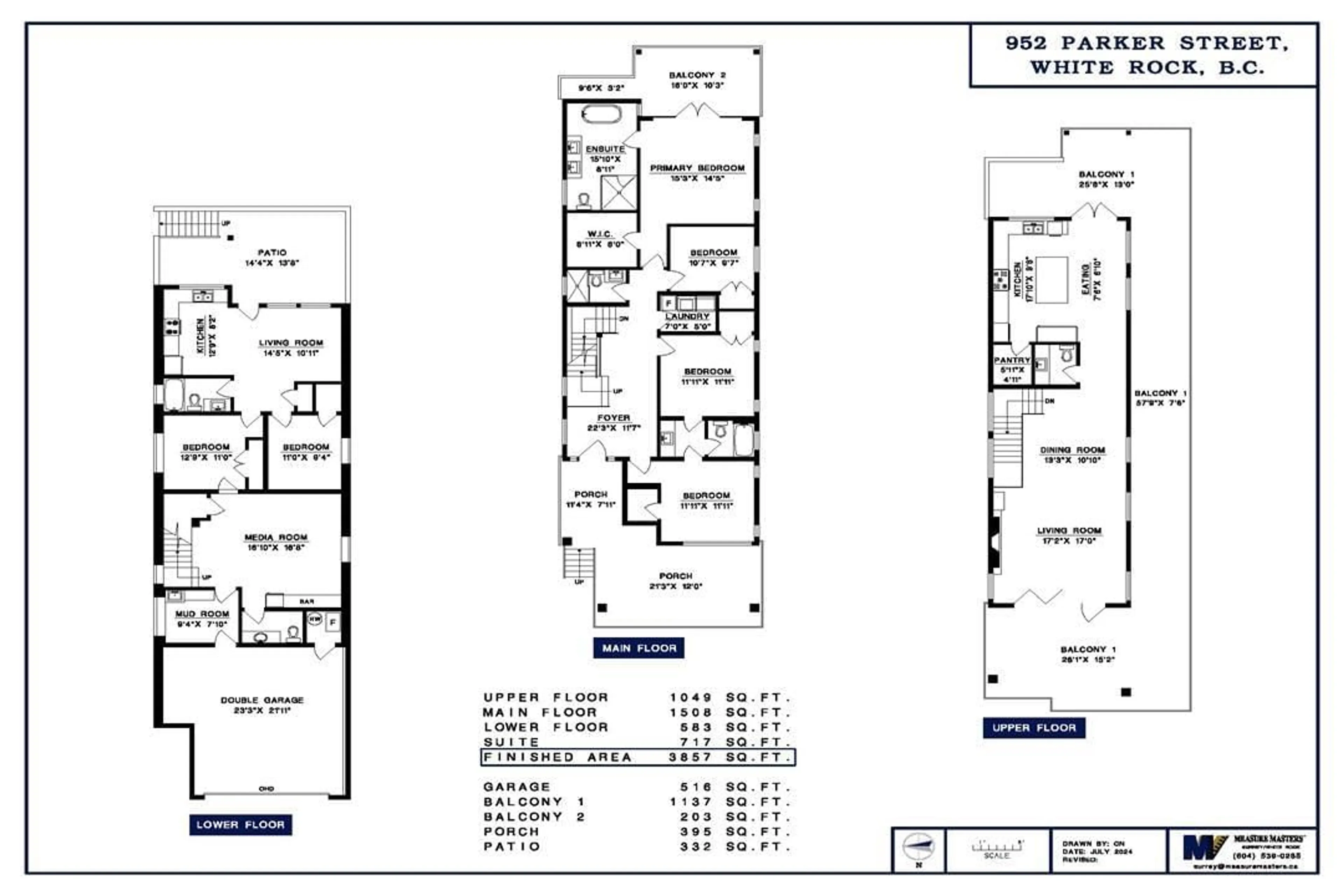 Floor plan for 952 PARKER STREET, White Rock British Columbia V4B4R4