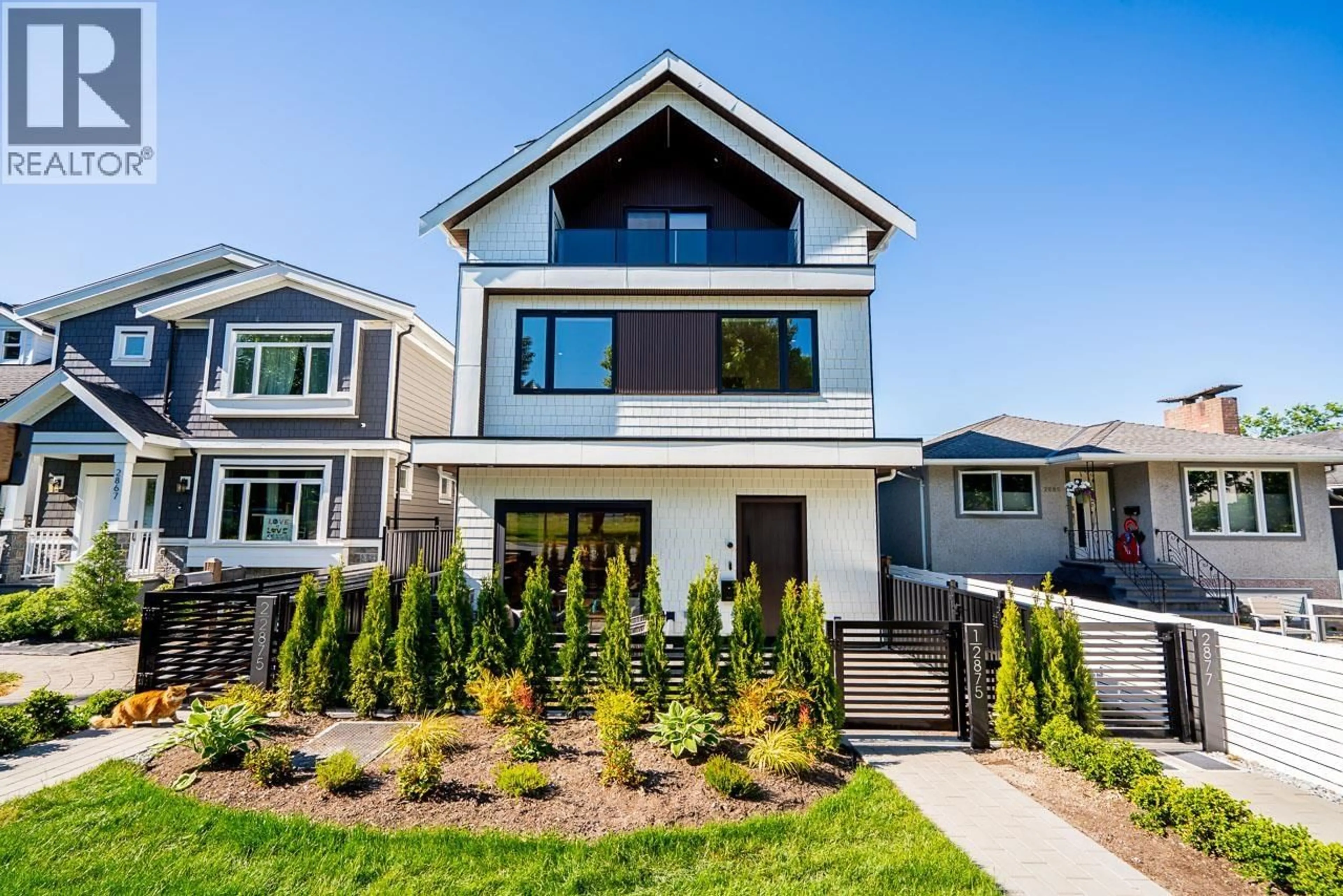 Home with vinyl exterior material, street for 1 - 2875 CAMBRIDGE STREET, Vancouver British Columbia V5J3Z1