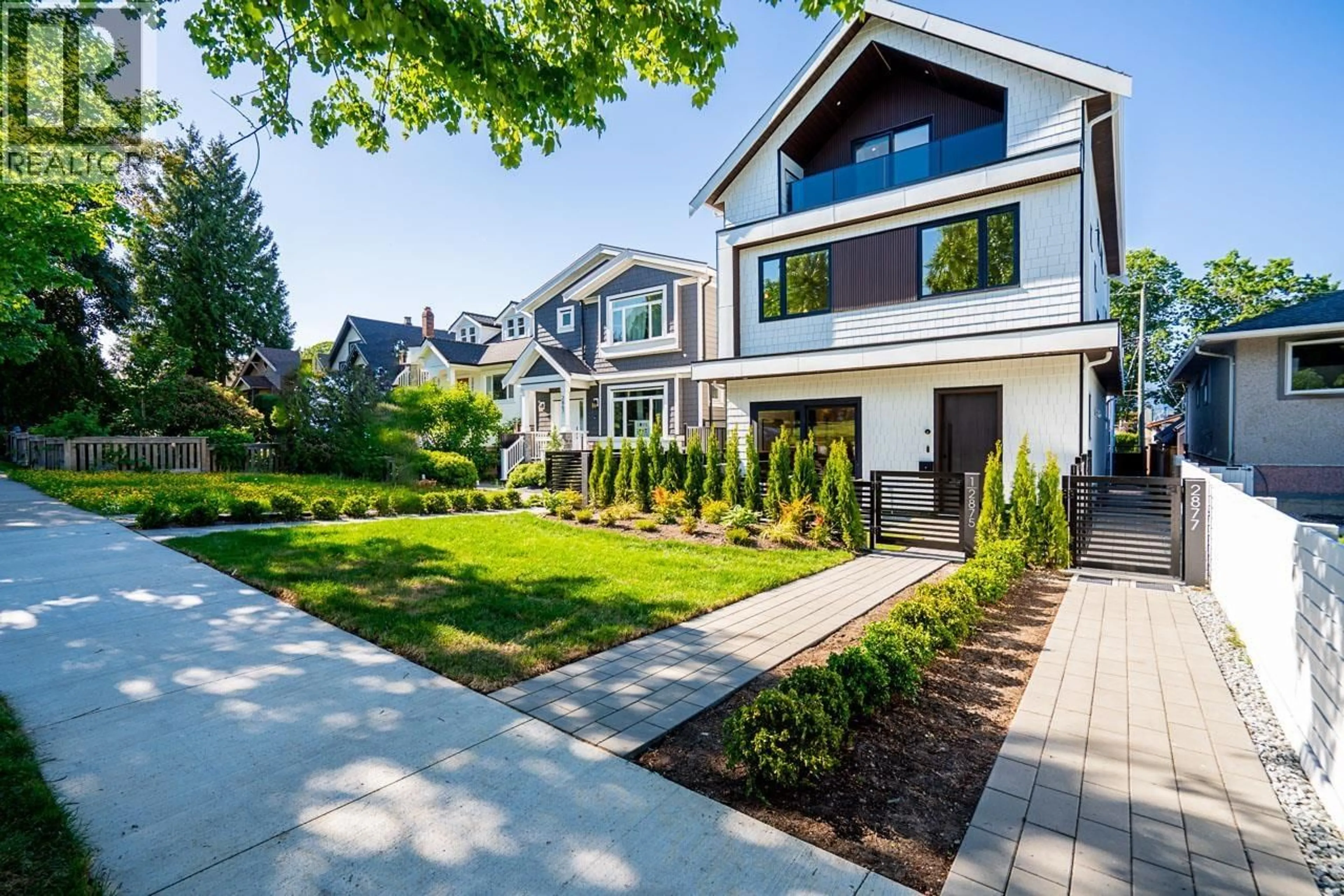 Home with vinyl exterior material, street for 1 - 2875 CAMBRIDGE STREET, Vancouver British Columbia V5J3Z1