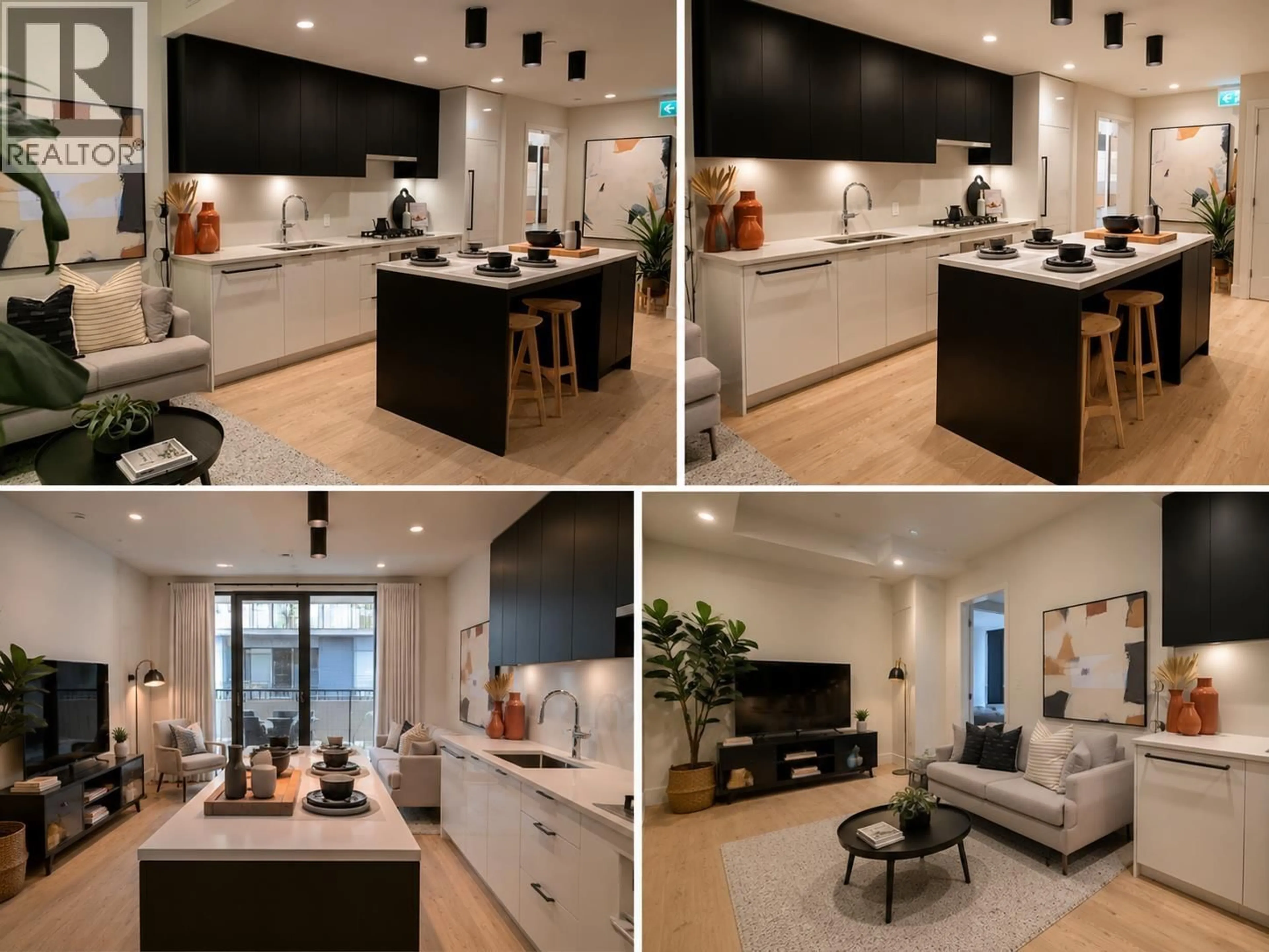 Open concept kitchen, ceramic/tile floor for 1408 - 230 KEARY STREET, New Westminster British Columbia V3L0A6