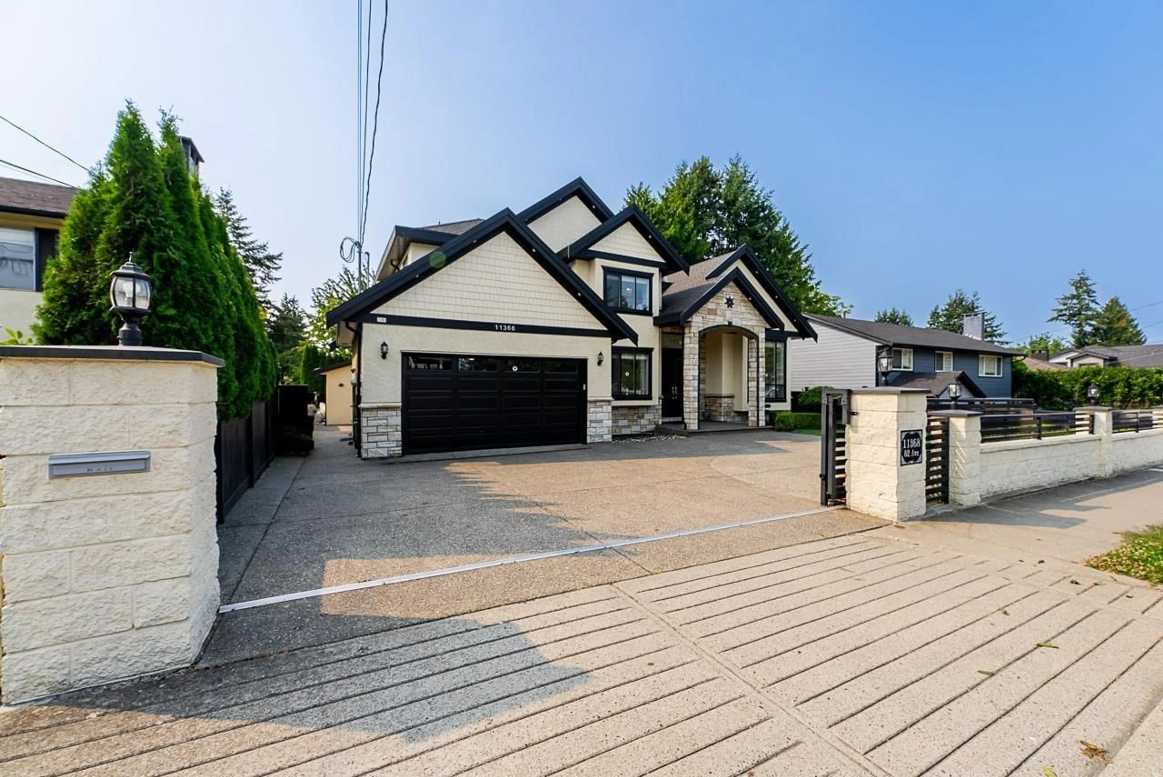 Home with vinyl exterior material, street for 11368 82 AVENUE, Delta British Columbia V4C2C1