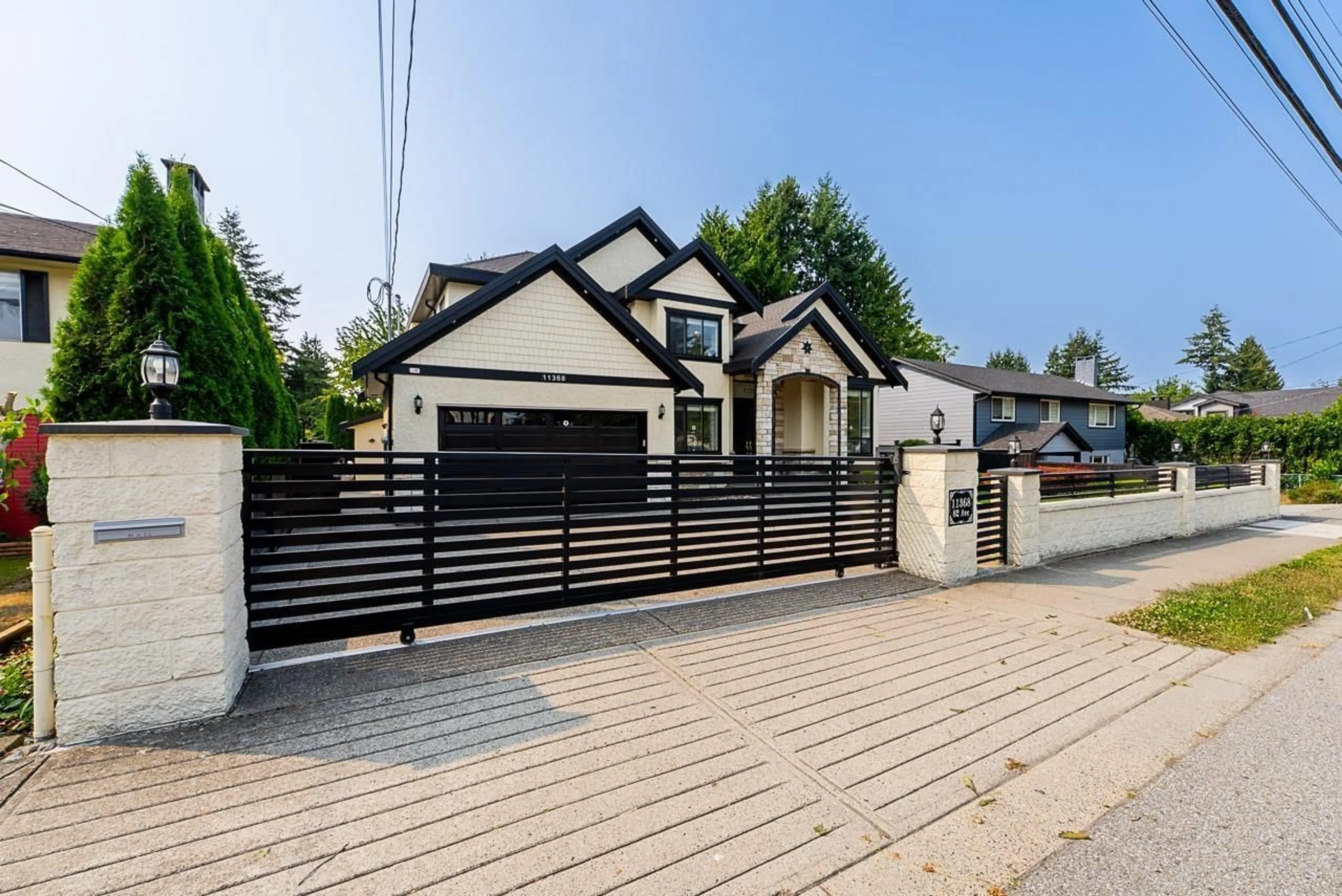 Home with vinyl exterior material, street for 11368 82 AVENUE, Delta British Columbia V4C2C1