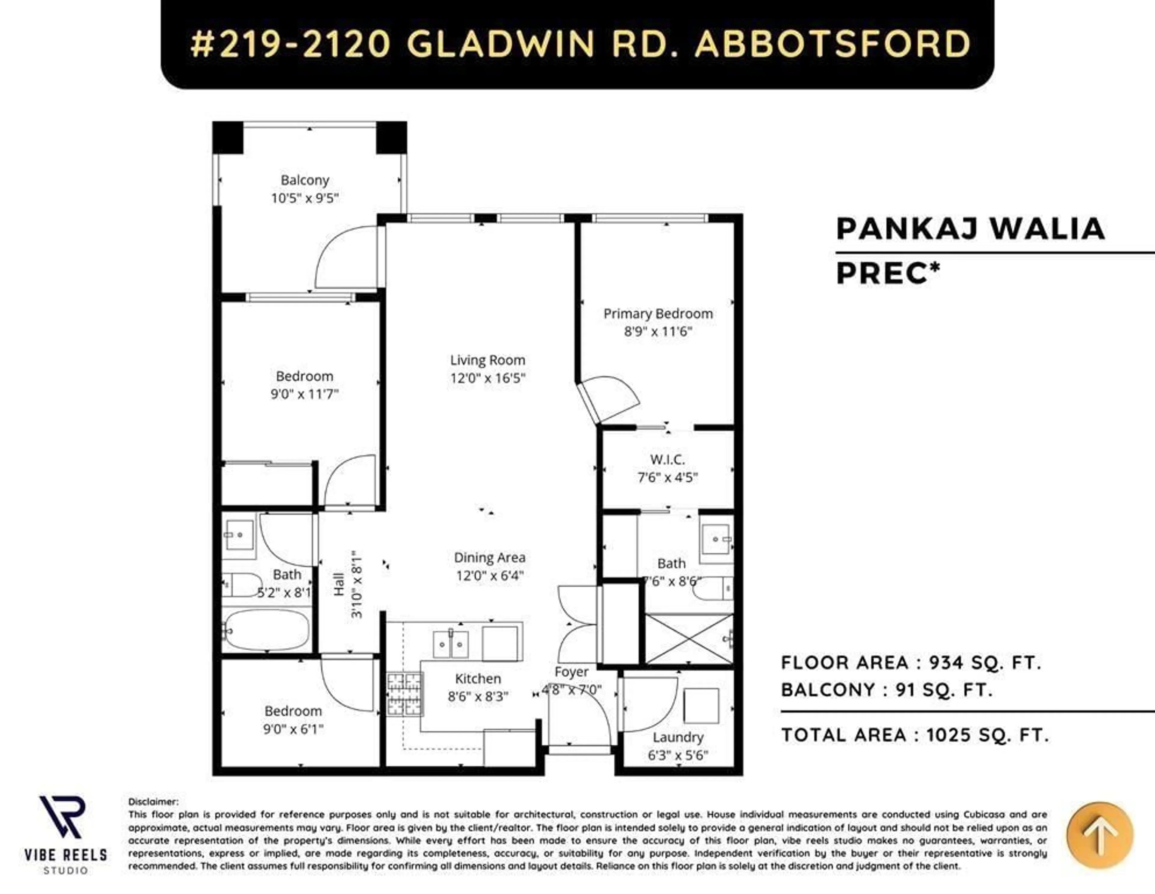 Floor plan for 219 - 2120 GLADWIN ROAD, Abbotsford British Columbia V3S0L7
