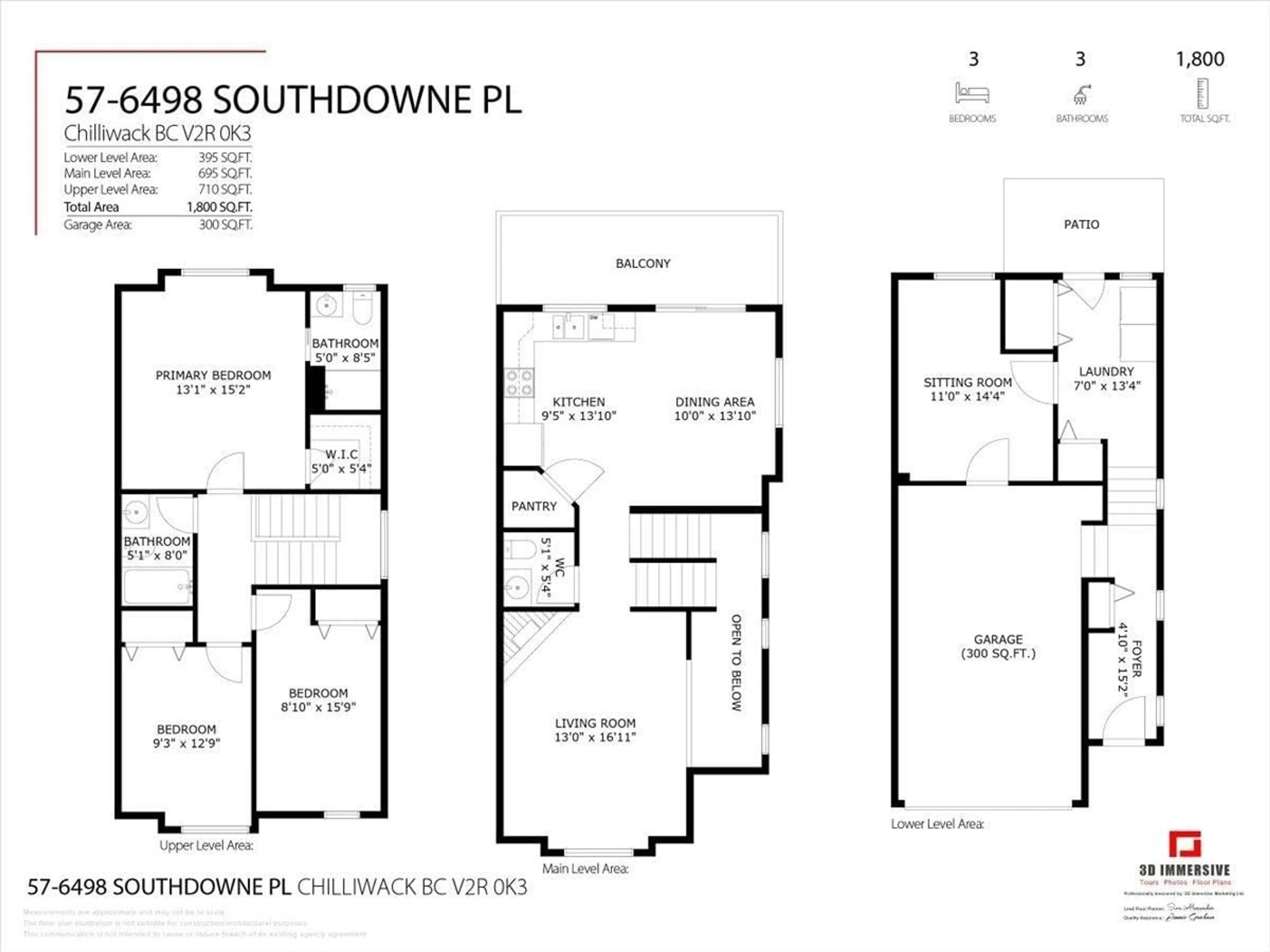 Floor plan for 57 - 6498 SOUTHDOWNE PLACE, Chilliwack British Columbia V2R0K3
